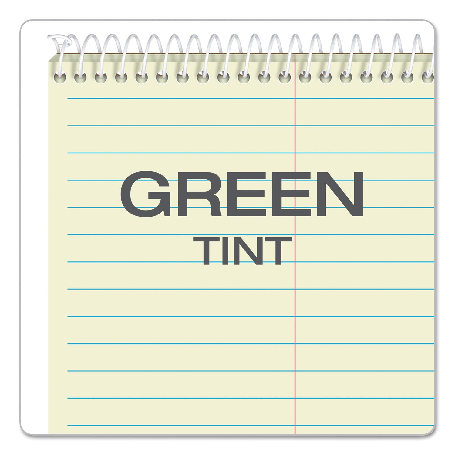 Gregg Steno Pads, Gregg Rule, 80 Green-Tint 6 x 9 Sheets - 