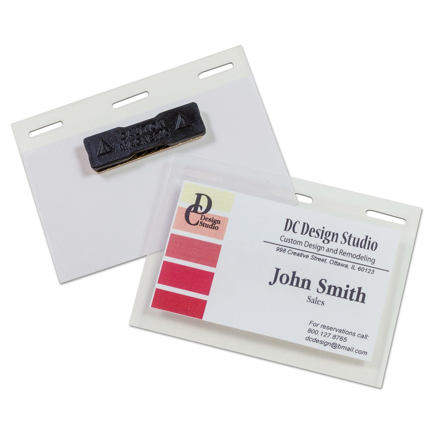 self-laminating-magnetic-style-name-badge-holder-kit-2-x-3-clear-20-box_cli92823 - 1