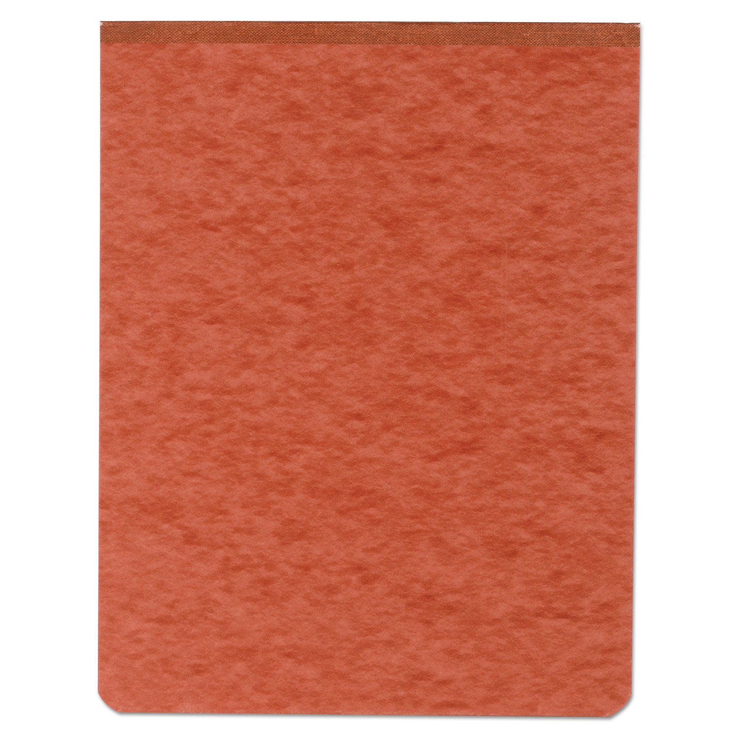 Pressboard Report Cover with Tyvek Reinforced Hinge, Two-Piece Prong Fastener, 2" Capacity, 8.5 x 11, Red/Red