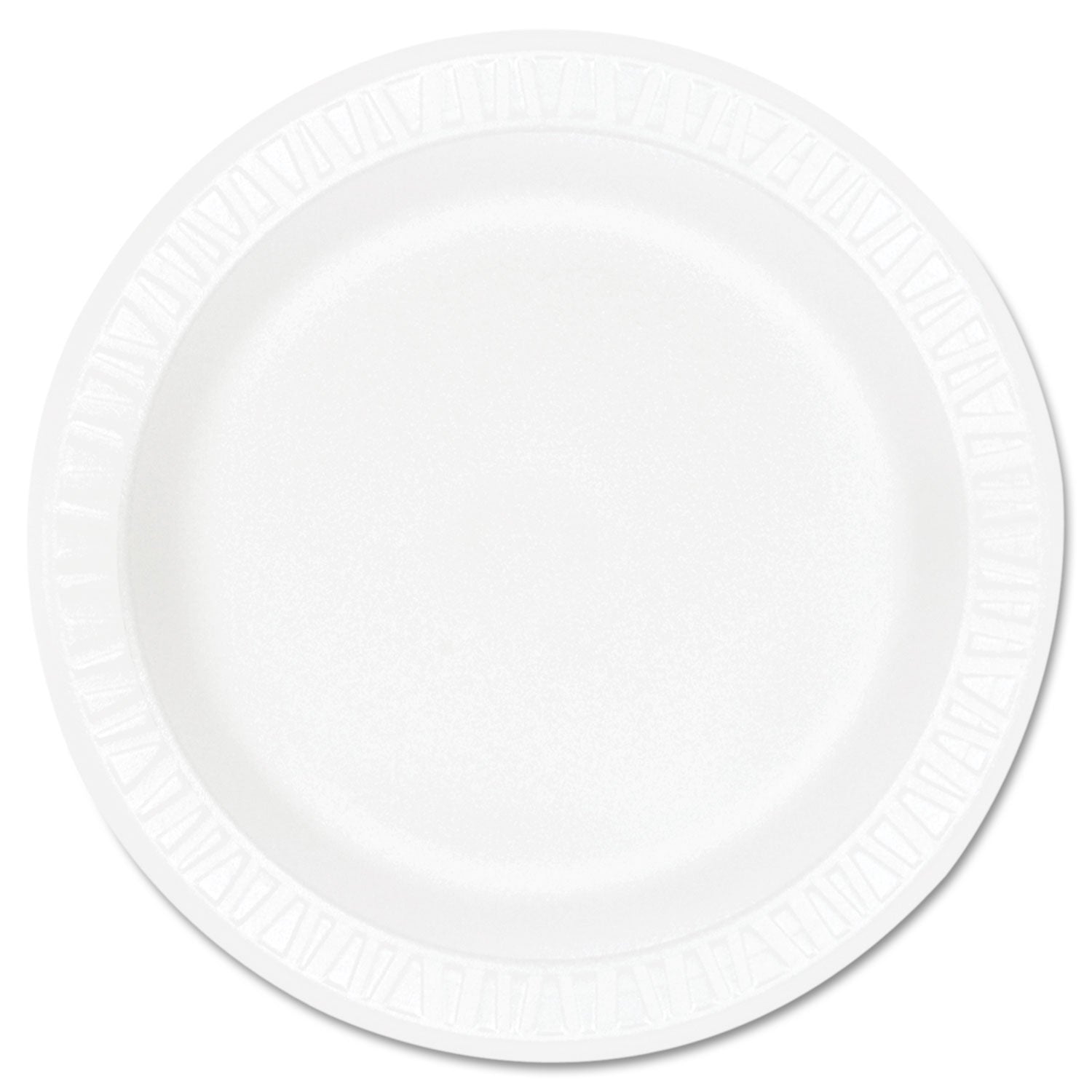 Concorde Foam Plate, 9" dia, White, 125/Pack, 4 Packs/Carton