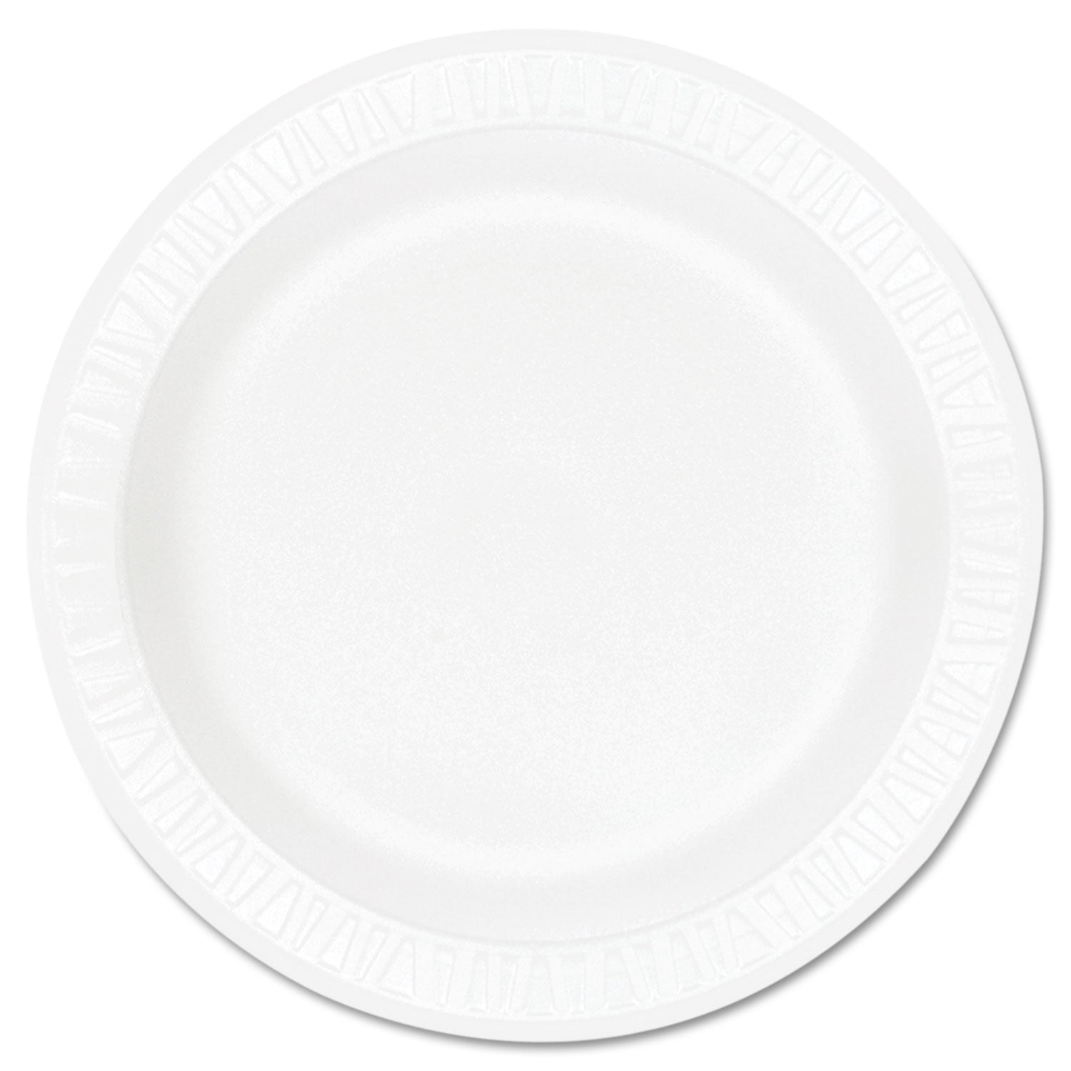 Concorde Foam Plate, 9" dia, White, 125/Pack, 4 Packs/Carton - 