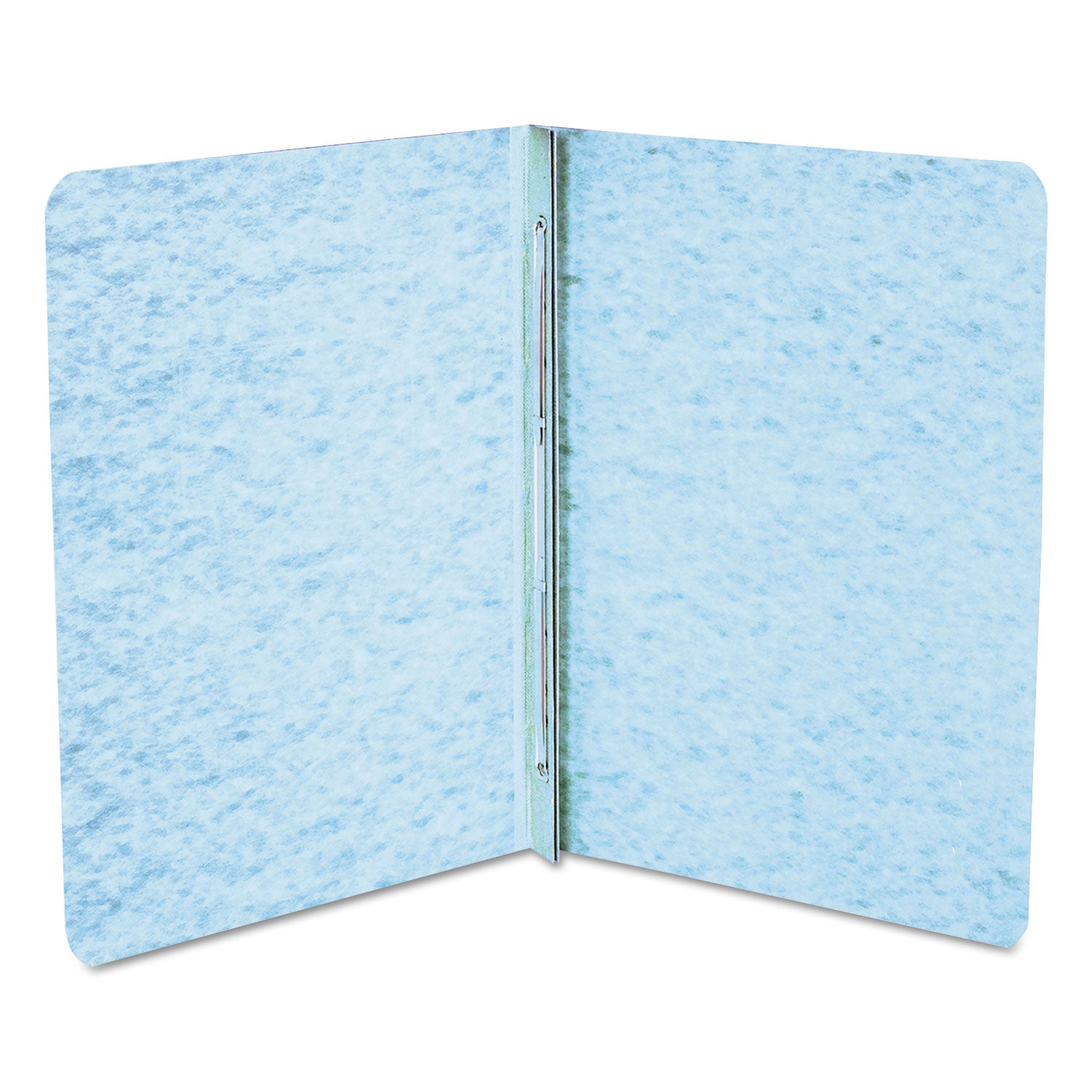 PRESSTEX Report Cover with Tyvek Reinforced Hinge, Side Bound, Two-Piece Prong Fastener, 3" Capacity, 8.5 x 11, Light Blue - 