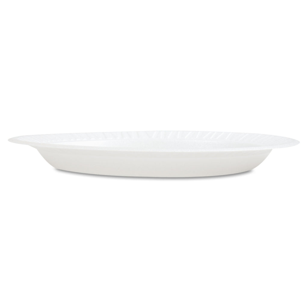 Concorde Foam Plate, 9" dia, White, 125/Pack, 4 Packs/Carton