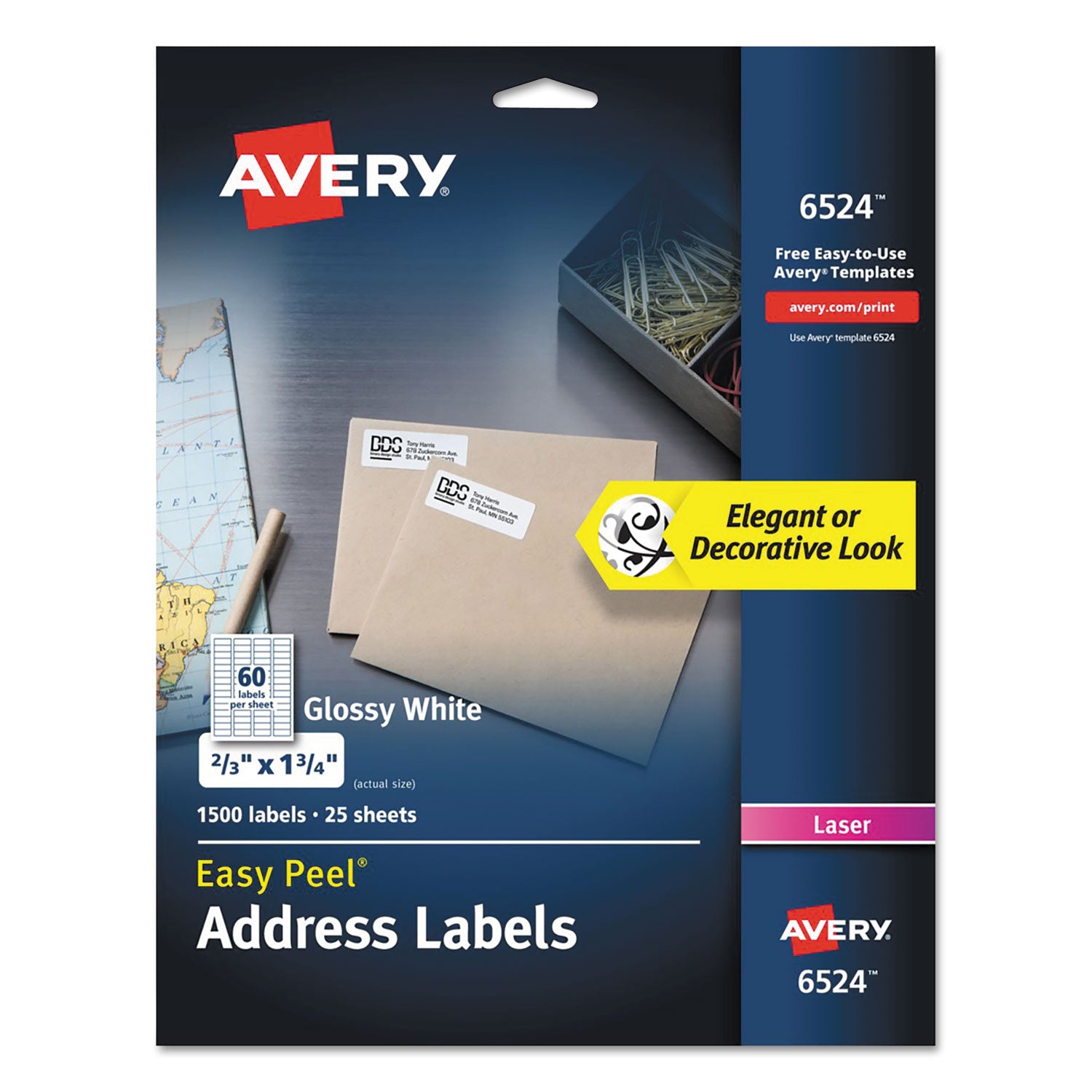 glossy-white-easy-peel-mailing-labels-w-sure-feed-technology-laser-printers-066-x-175-white-60-sheet-25-sheets-pack_ave6524 - 1