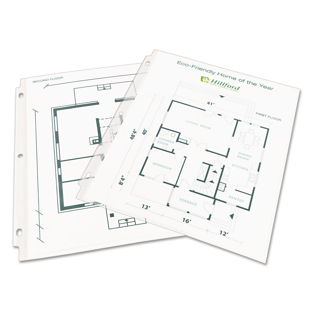 top-load-recycled-polypropylene-sheet-protector-semi-clear-100-box_ave75537 - 6