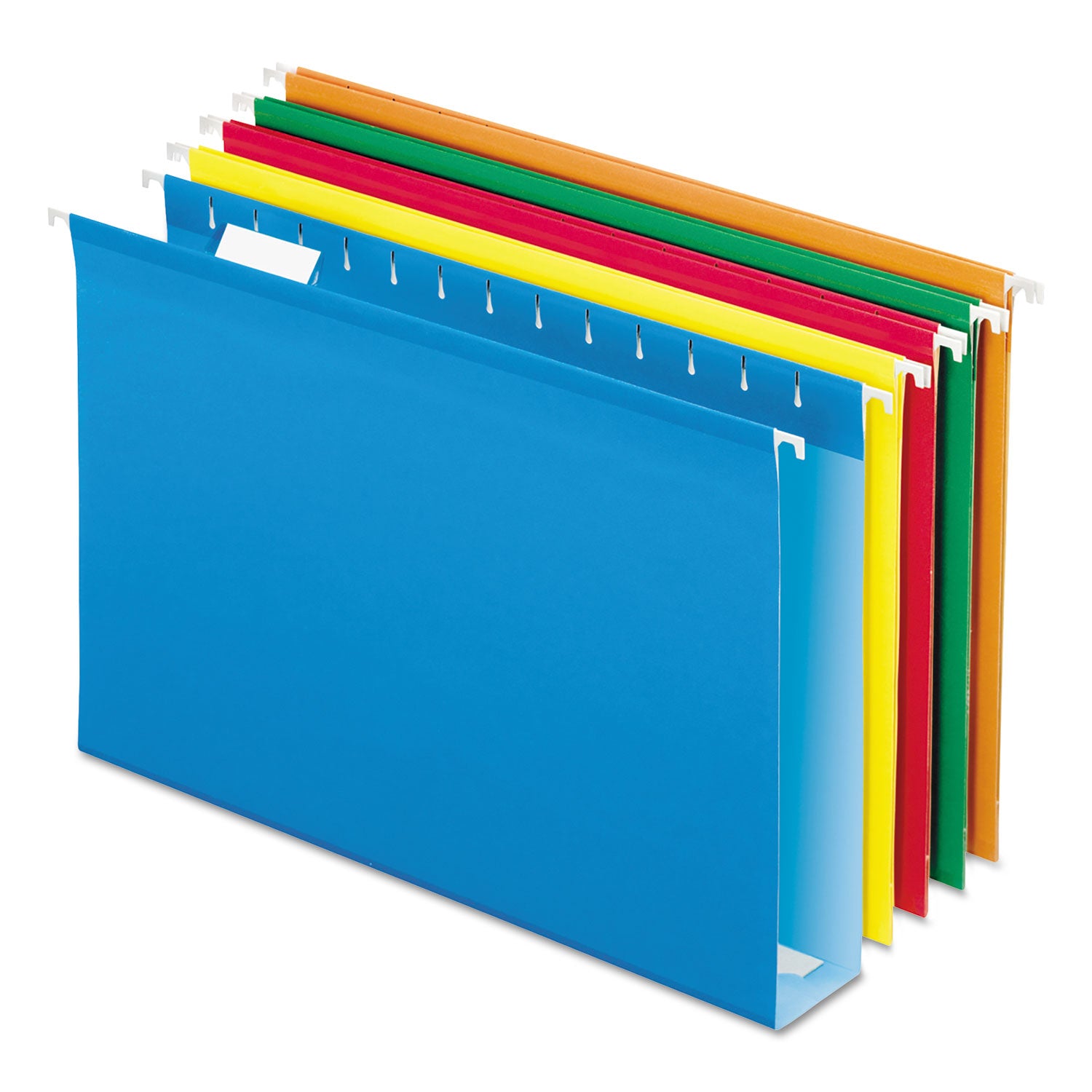 extra-capacity-reinforced-hanging-file-folders-with-box-bottom-2-capacity-legal-size-1-5-cut-tabs-assorted-colors25-bx_pfx5143x2asst - 1