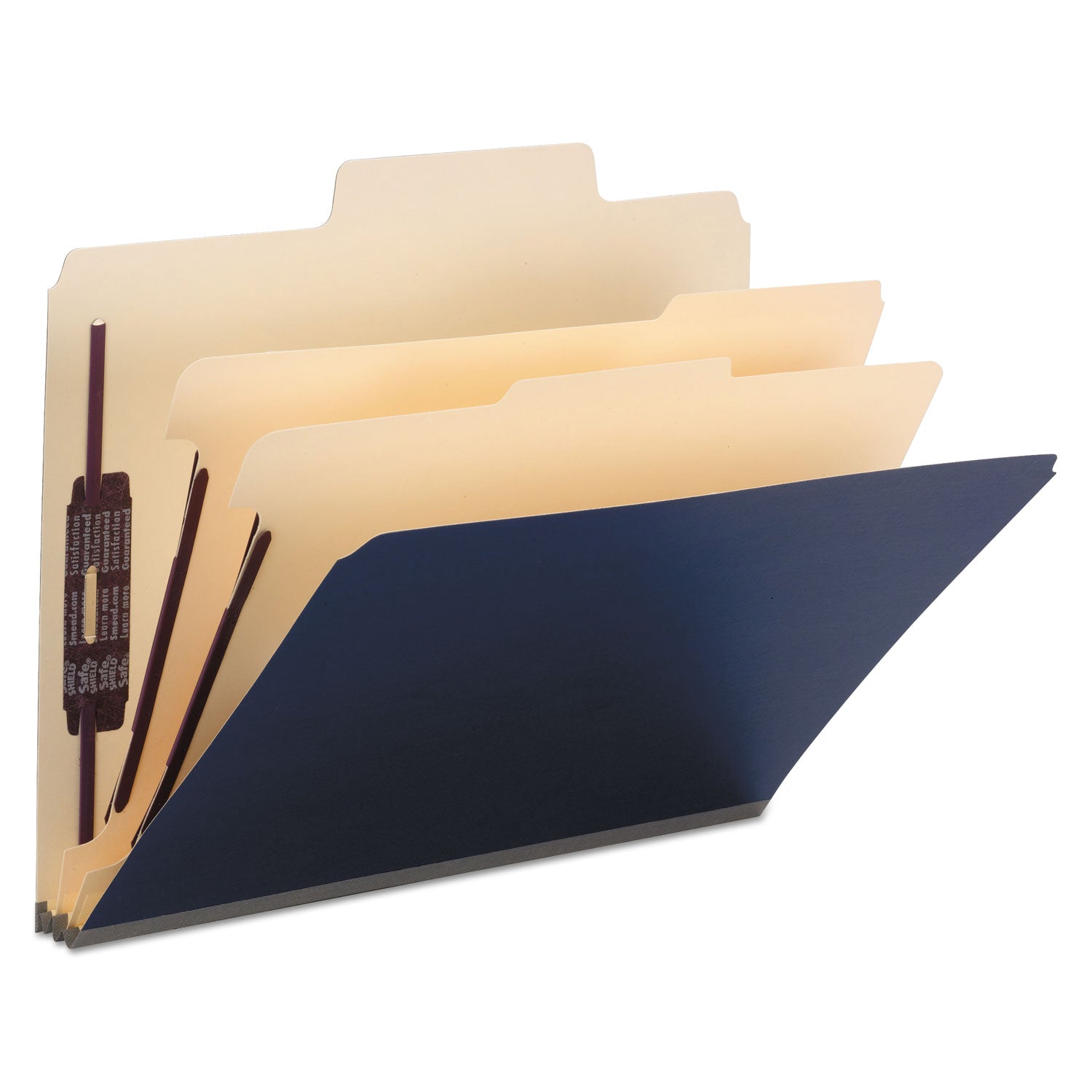 supertab-classification-folders-six-safeshield-fasteners-2-expansion-2-dividers-letter-size-dark-blue-10-box_smd14010 - 1