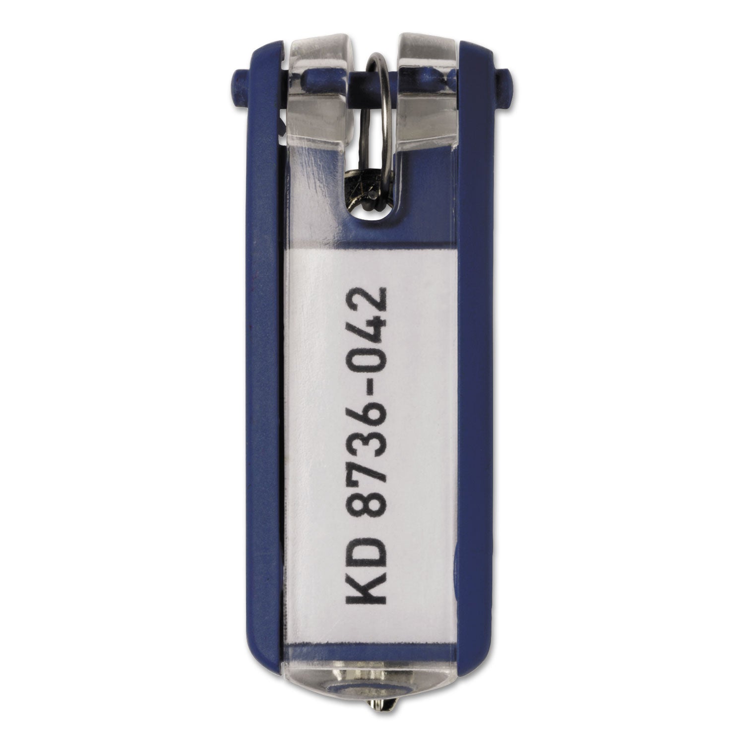 Tags for Locking Key Cabinets, Plastic, 1.13 x 2.75, Dark Blue, 6/Pack - 
