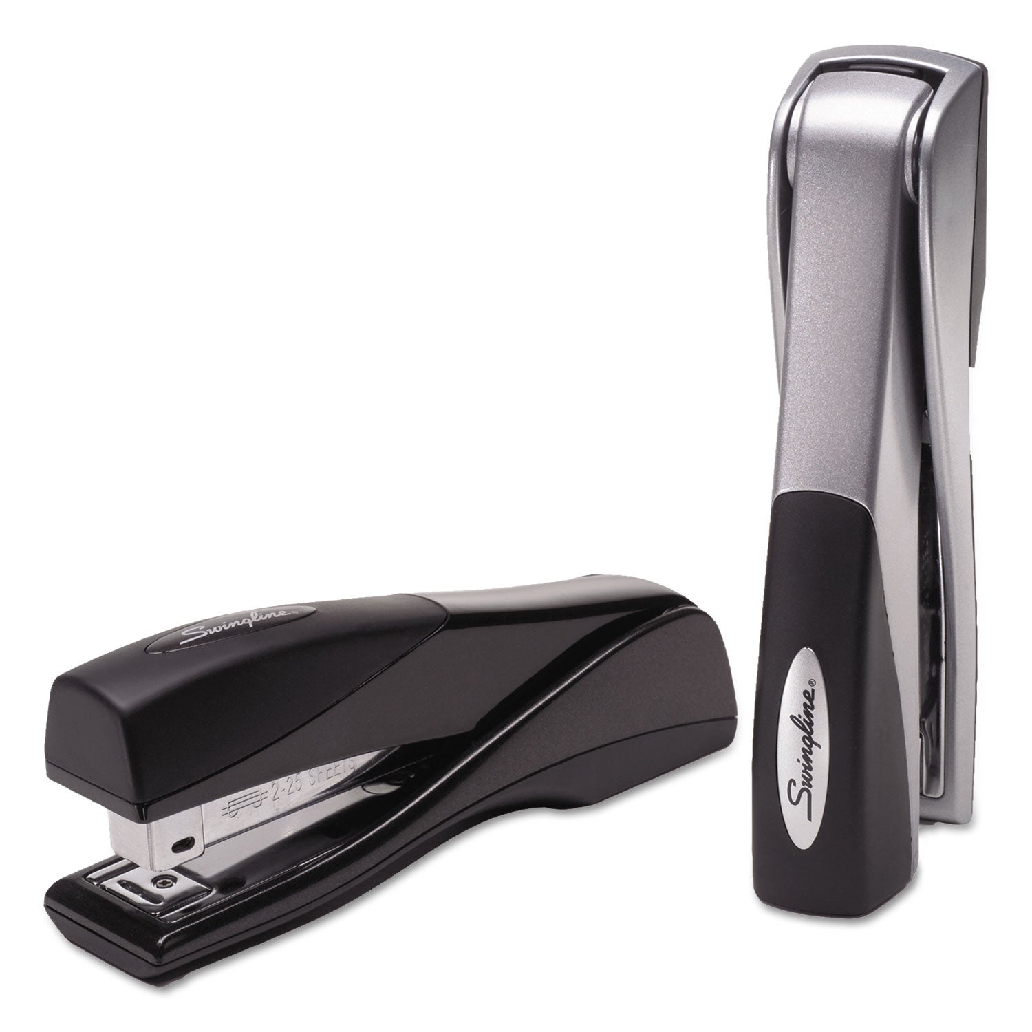 Optima Grip Full Strip Stapler, 25-Sheet Capacity, Silver