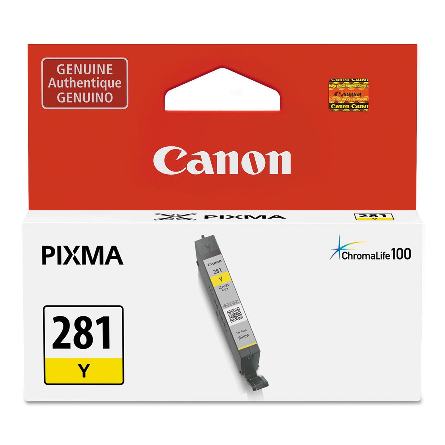 2090C001 (CLI-281) ChromaLife100+ Ink, 259 Page-Yield, Yellow