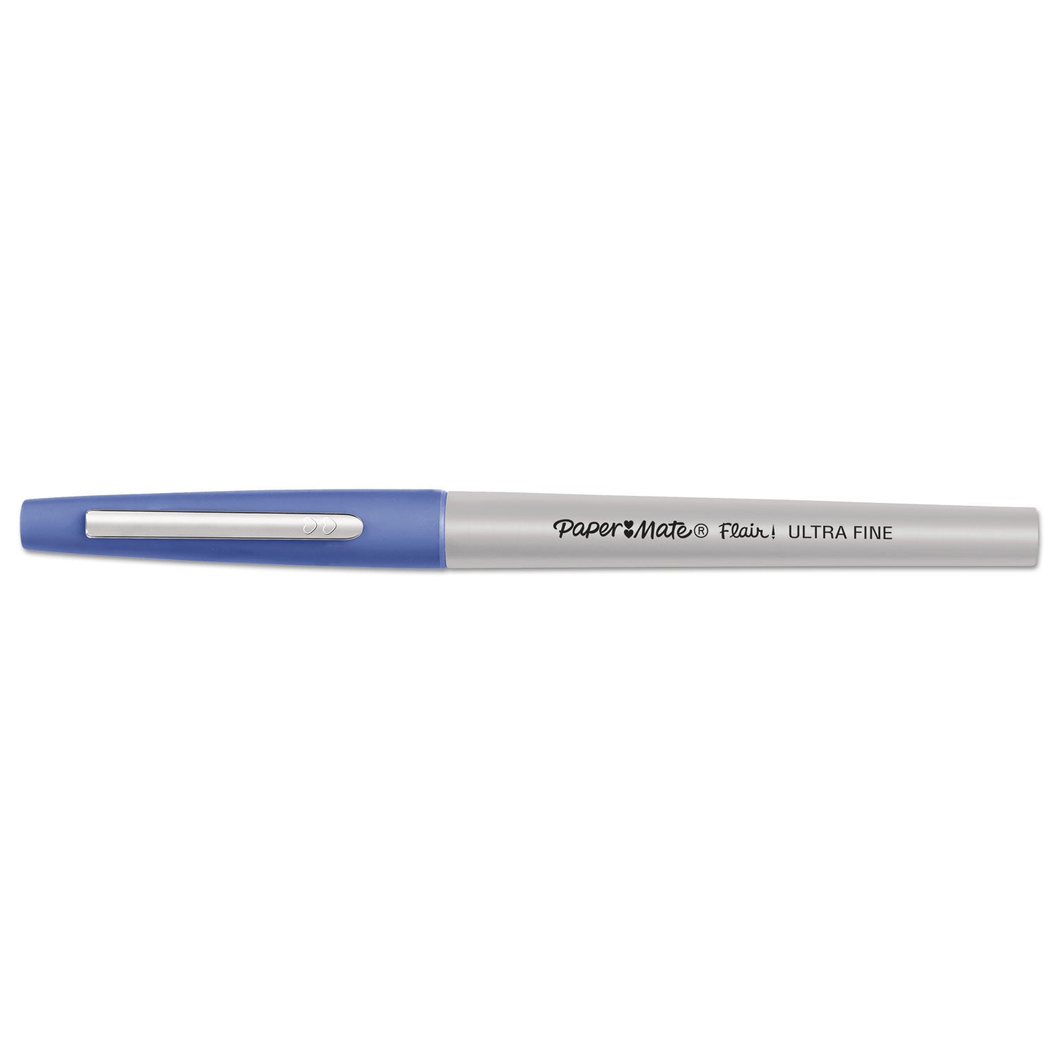 flair-felt-tip-porous-point-pen-stick-extra-fine-04-mm-assorted-ink-colors-gray-barrel-16-pack_pap2027233 - 2