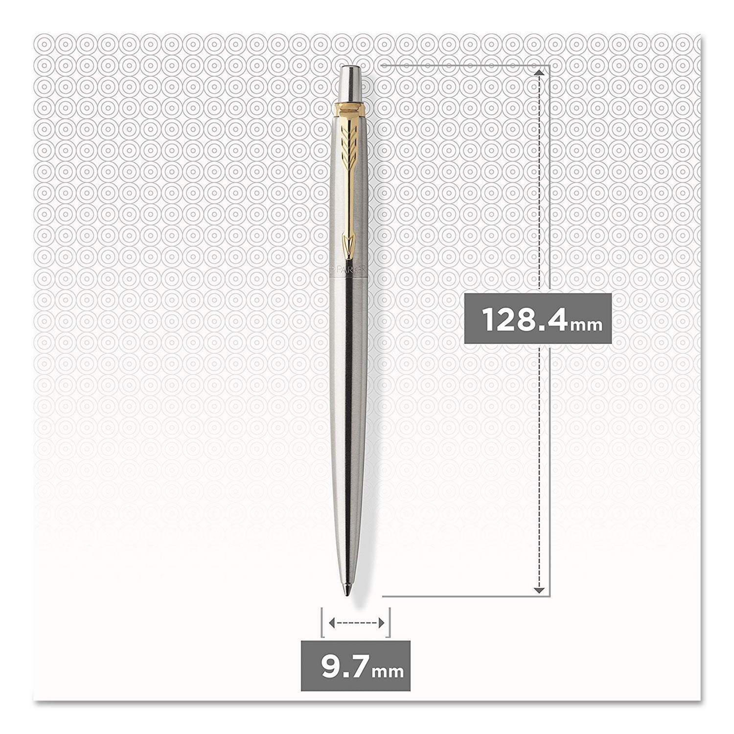 parker-jotter-steel-gel-golden-finish-trim-ballpoint-pen-bold-pen-point-07-mm-pen-point-size-conical-pen-point-style-refillable-retractable-black-stainless-steel-stainless-steel-barrel_par2020647 - 8