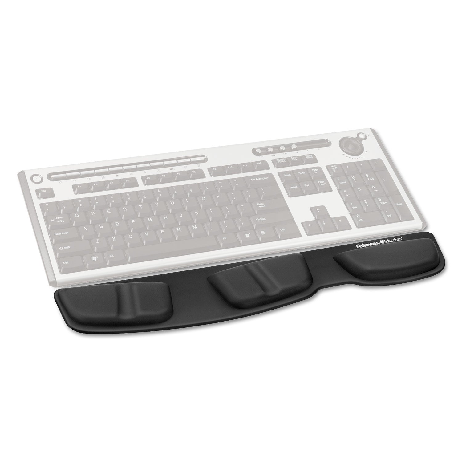 Memory Foam Keyboard Palm Support, 13.75 x 3.37, Black - 