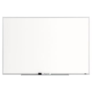 Dry Erase Board, 36 x 24, Melamine White Surface, Silver Aluminum Frame - 