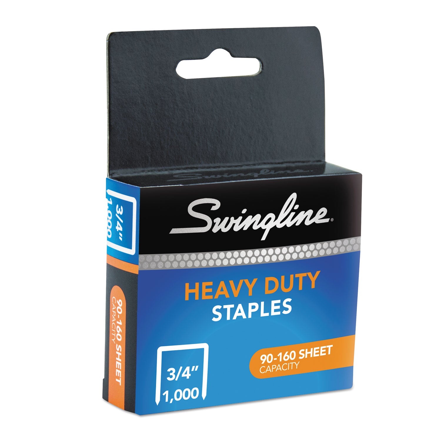 S.F. 13 Heavy-Duty Staples, 0.75" Leg, 0.5" Crown, Steel, 1,000/Box - 