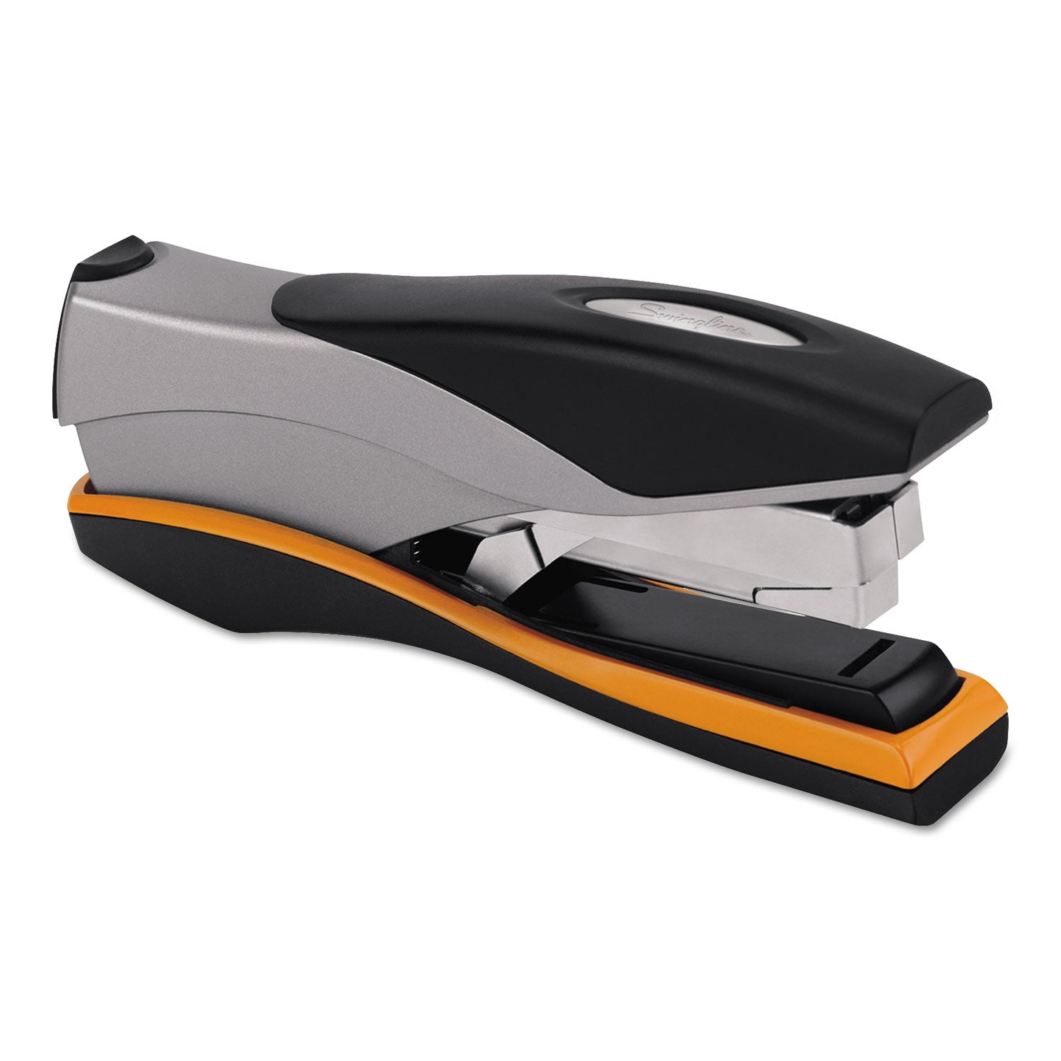 Optima 40 Desktop Stapler, 40-Sheet Capacity, Silver/Black/Orange - 