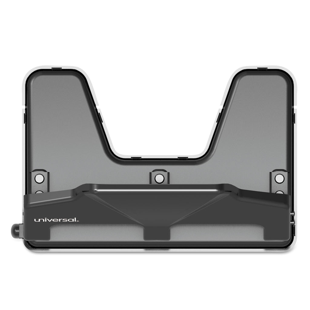 30-Sheet Three-Hole Power Assist Punch, 7 mm Holes, Black - 