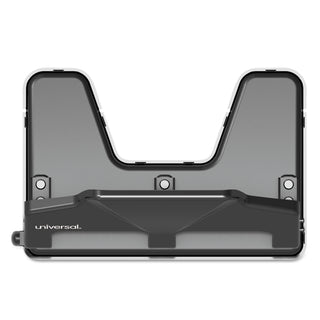 30-Sheet Three-Hole Power Assist Punch, 7 mm Holes, Black - 