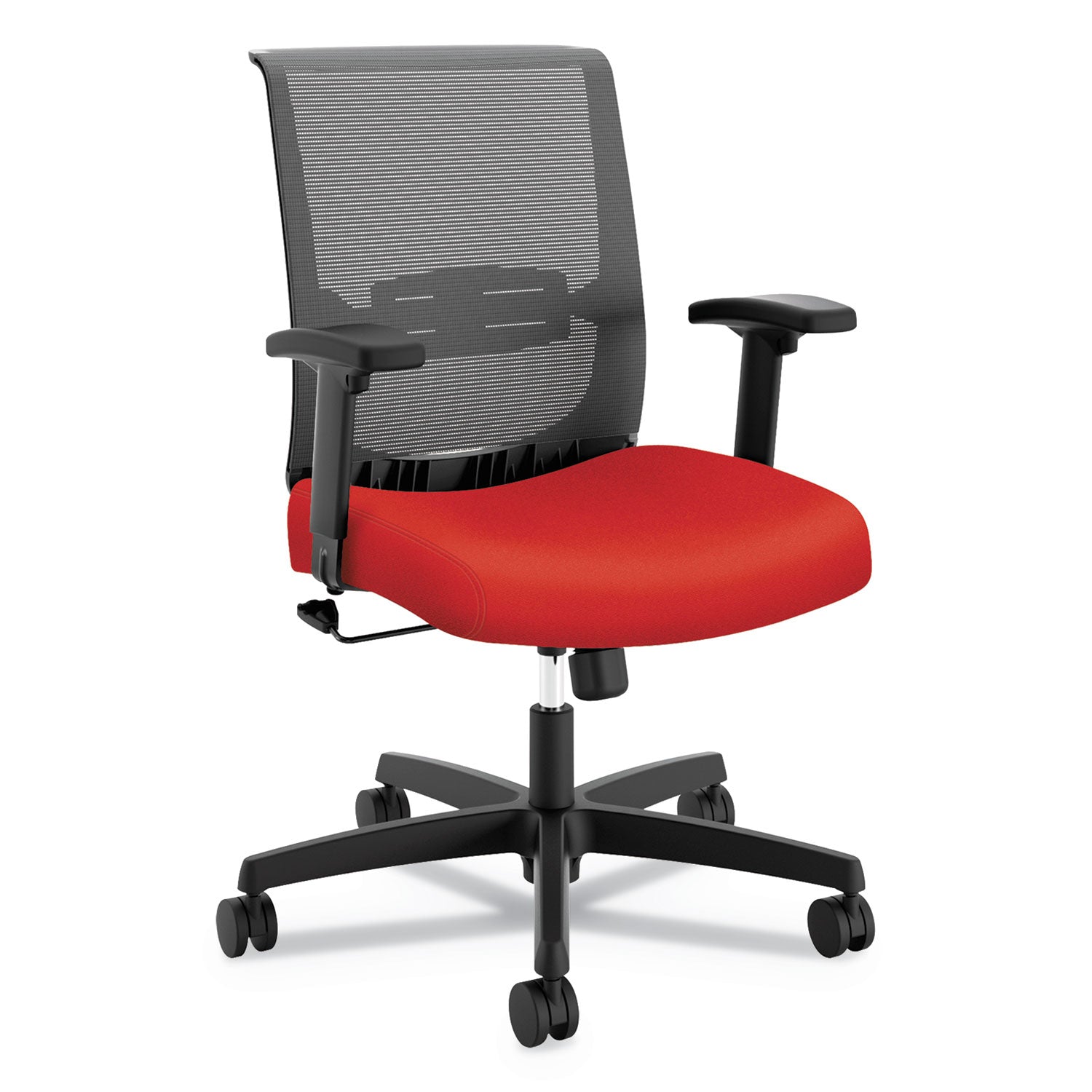 convergence-mid-back-task-chair-swivel-tilt-supports-up-to-275-lb-165-to-21-seat-height-red-seat-black-back-base_honcmz1acu67 - 1