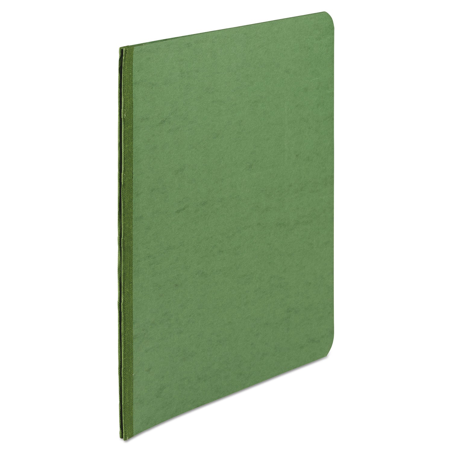PRESSTEX Report Cover with Tyvek Reinforced Hinge, Side Bound, 2-Piece Prong Fastener, 8.5 x 11, 3" Capacity, Dark Green - 