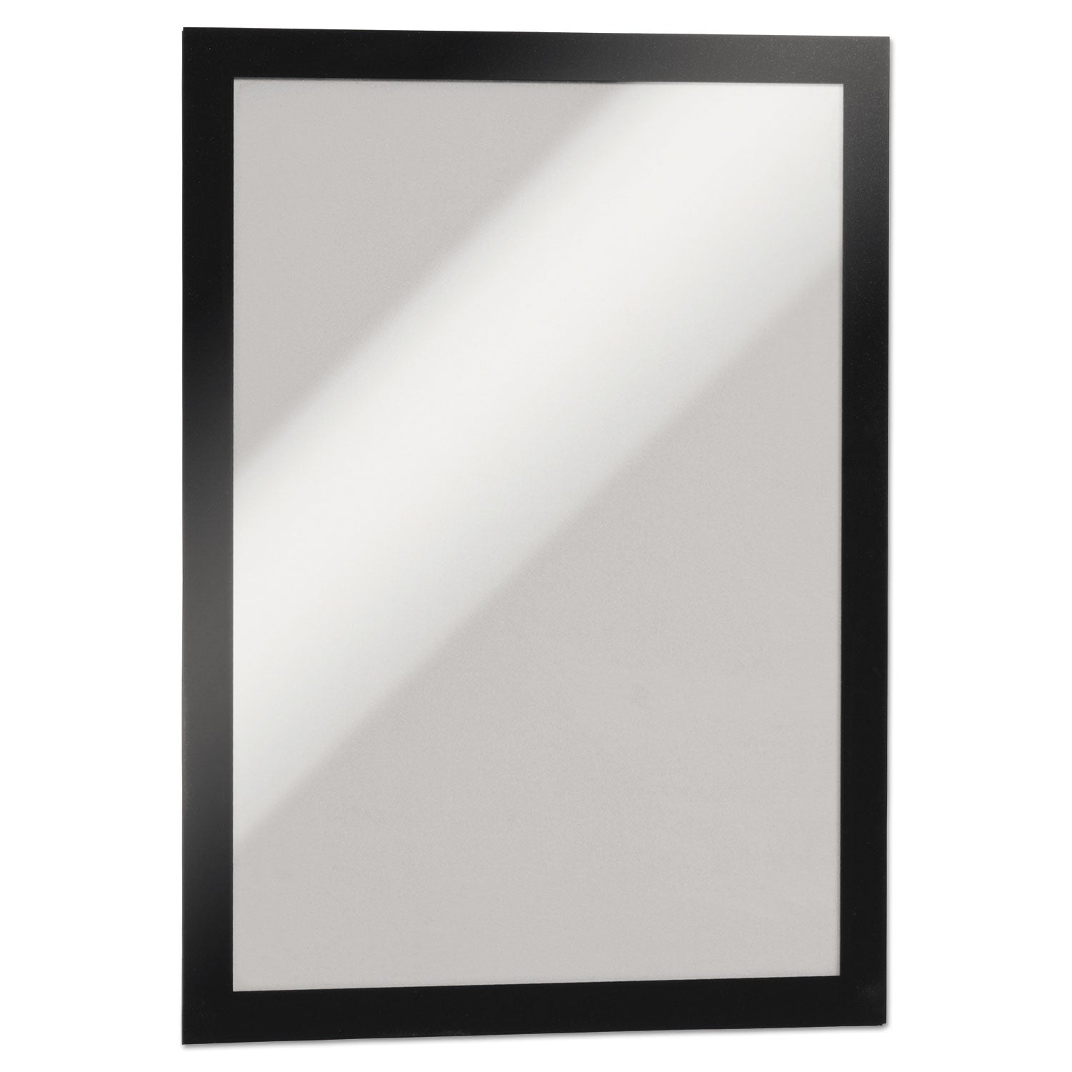 DURAFRAME Sign Holder, 8.5 x 11, Black Frame, 2/Pack - 