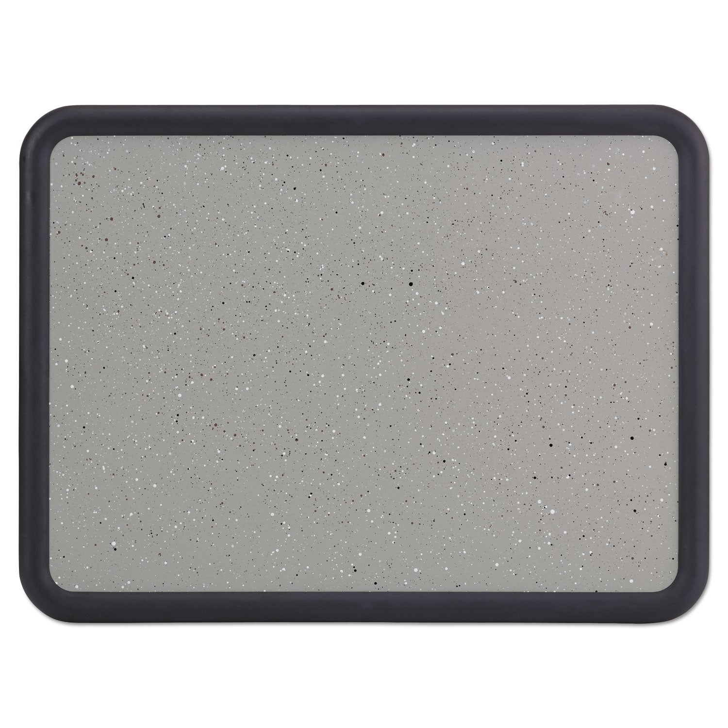 Contour Granite Board, 48 x 36, Granite Gray Surface, Black Plastic Frame - 