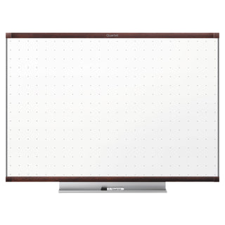 Prestige 2 Total Erase Whiteboard, 72 x 48, White Surface, Mahogany Fiberboard/Plastic Frame - 