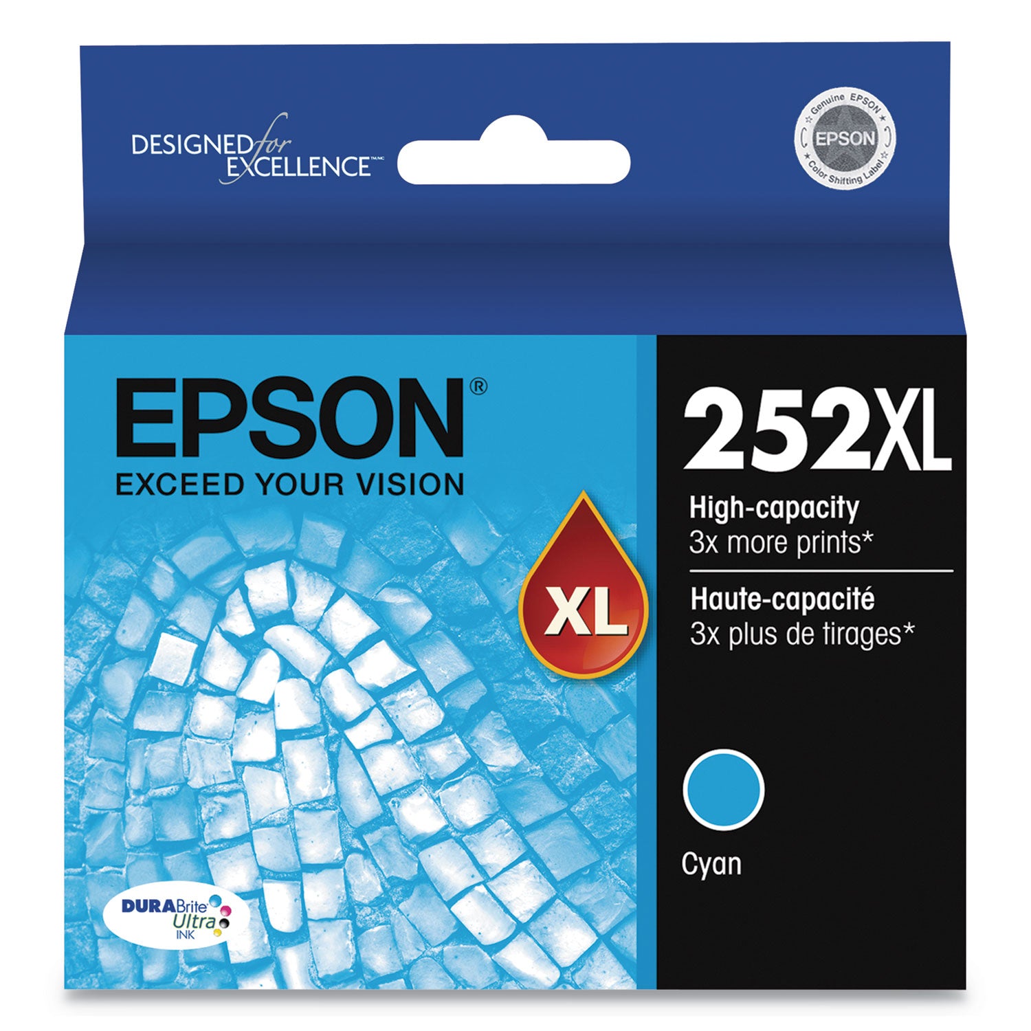 T252XL220-S (252XL) DURABrite Ultra High-Yield Ink, 1,100 Page-Yield, Cyan