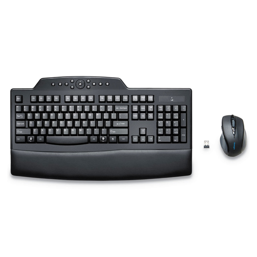 Pro Fit Comfort Wireless Desktop Set, 2.4 GHz Frequency/30 ft Wireless Range, Black - 