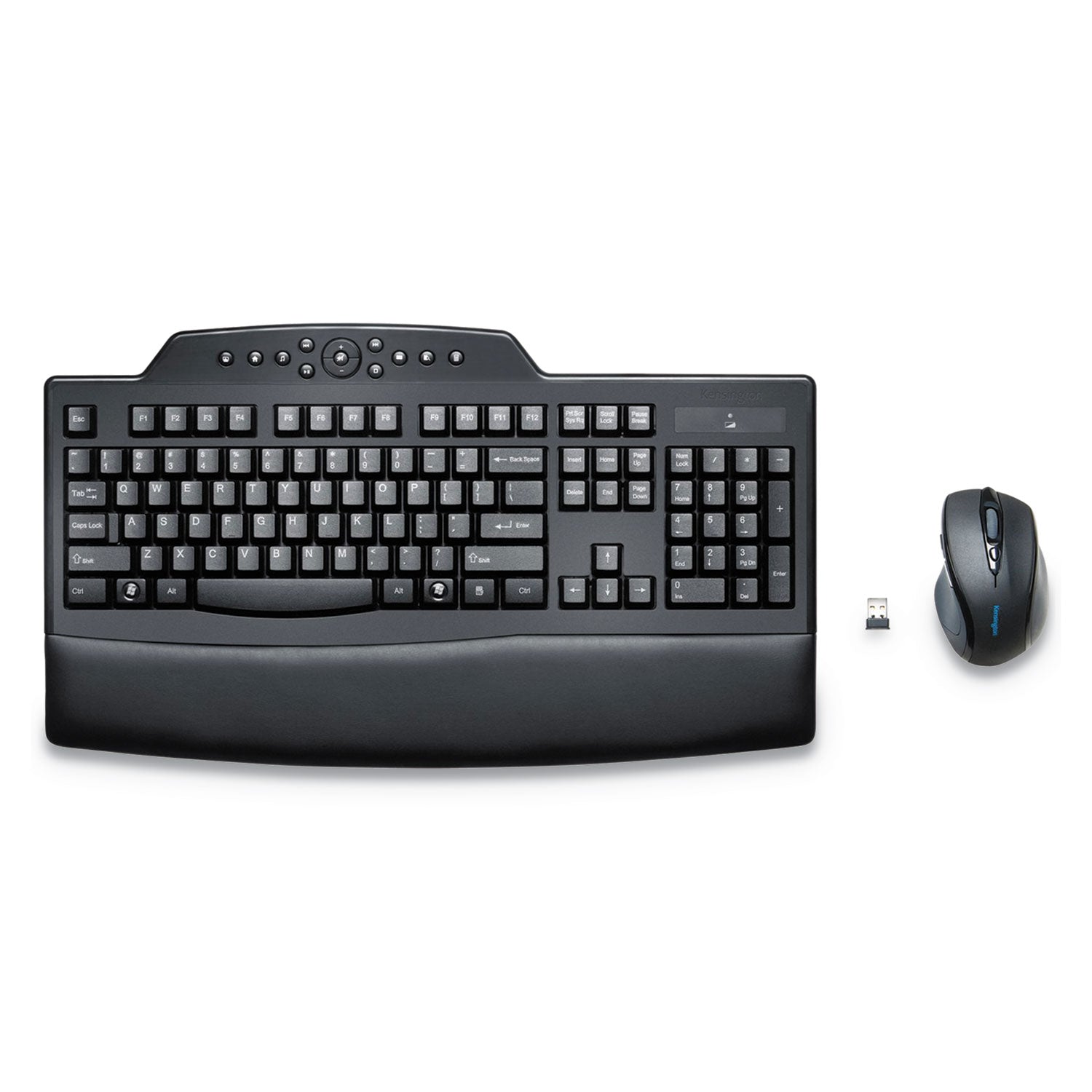 Pro Fit Comfort Wireless Desktop Set, 2.4 GHz Frequency/30 ft Wireless Range, Black - 
