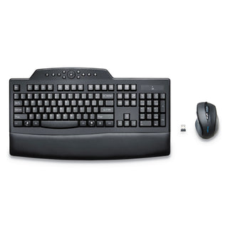 Pro Fit Comfort Wireless Desktop Set, 2.4 GHz Frequency/30 ft Wireless Range, Black - 