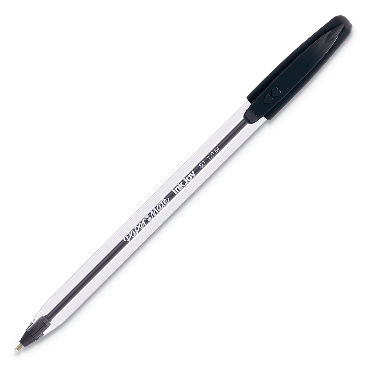 inkjoy-50st-ballpoint-pen-stick-medium-1-mm-black-ink-clear-barrel-dozen_pap2013154 - 4