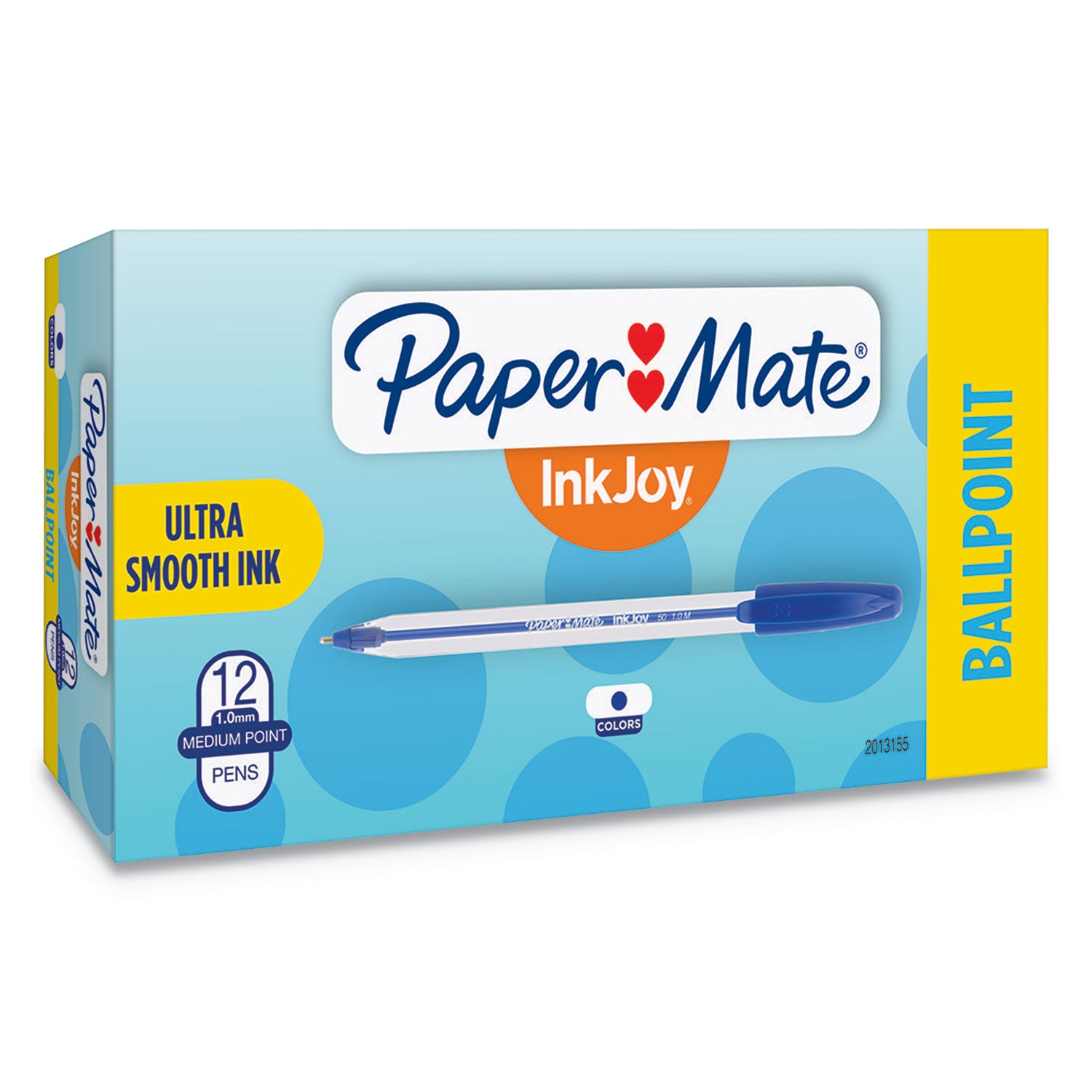 Paper Mate InkJoy 50 Stick Ballpoint Pens - Medium Pen Point - Blue - 1 Dozen