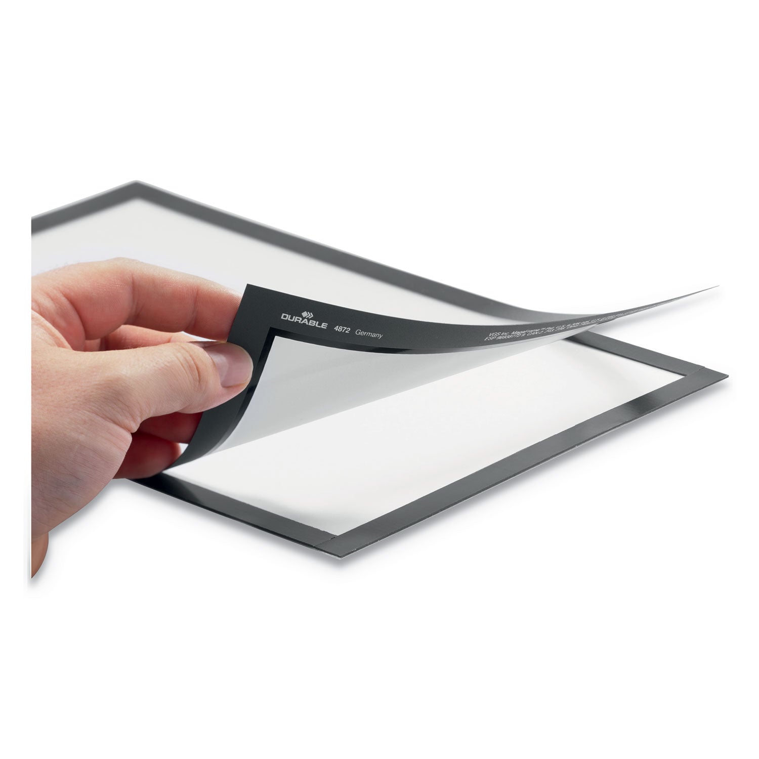 DURAFRAME Sign Holder, 8.5 x 11, Red Frame, 2/Pack
