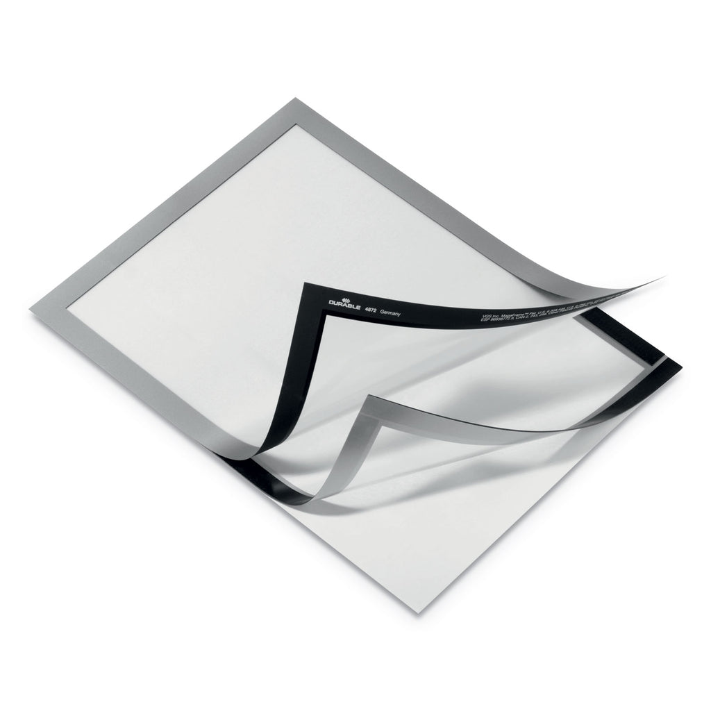DURAFRAME Sign Holder, 8.5 x 11, Silver Frame, 2/Pack