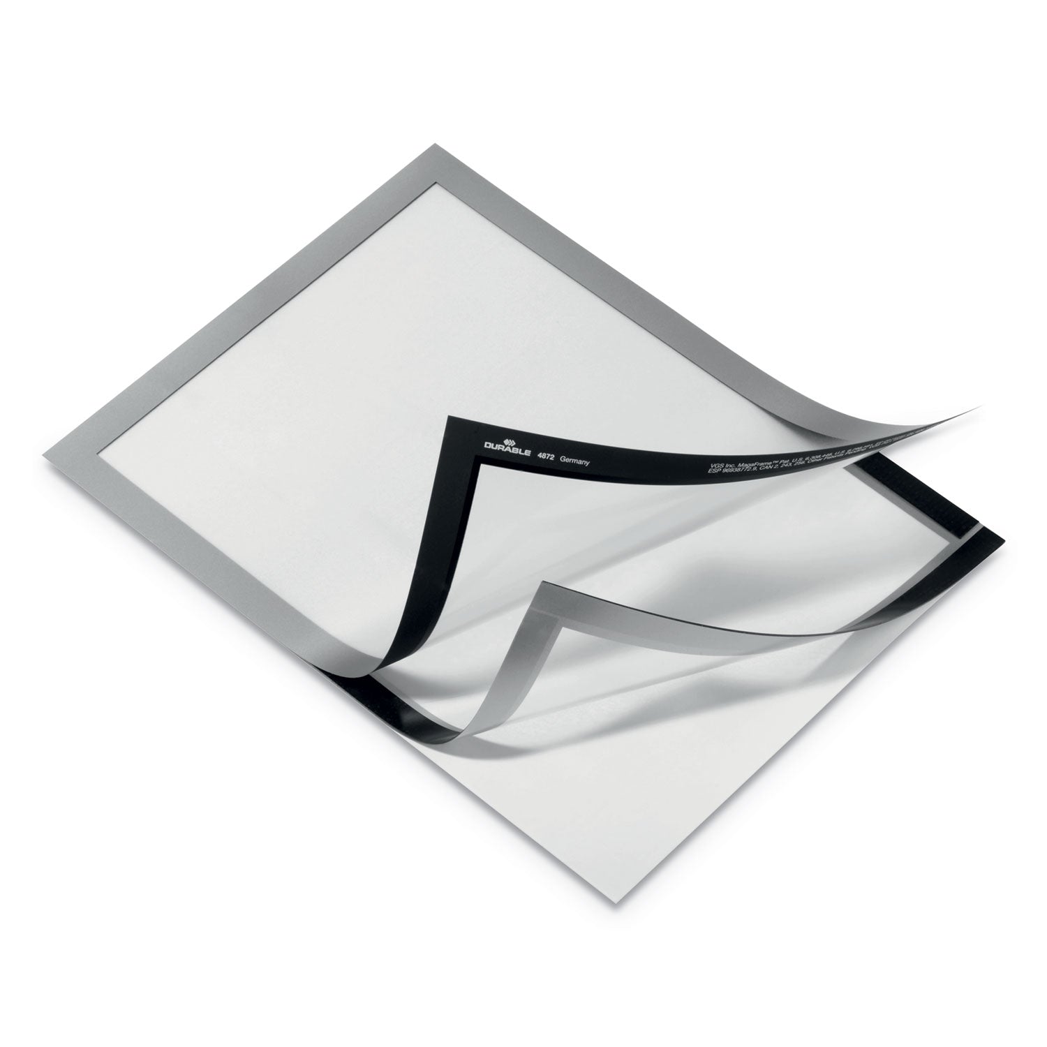 DURAFRAME Sign Holder, 8.5 x 11, Silver Frame, 2/Pack