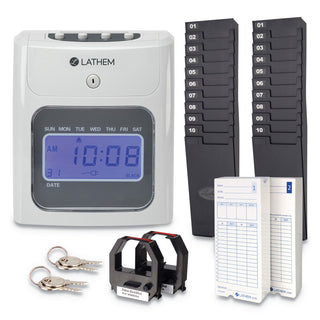 400e-top-feed-time-clock-bundle-digital-display-white_lth400ekit - 1