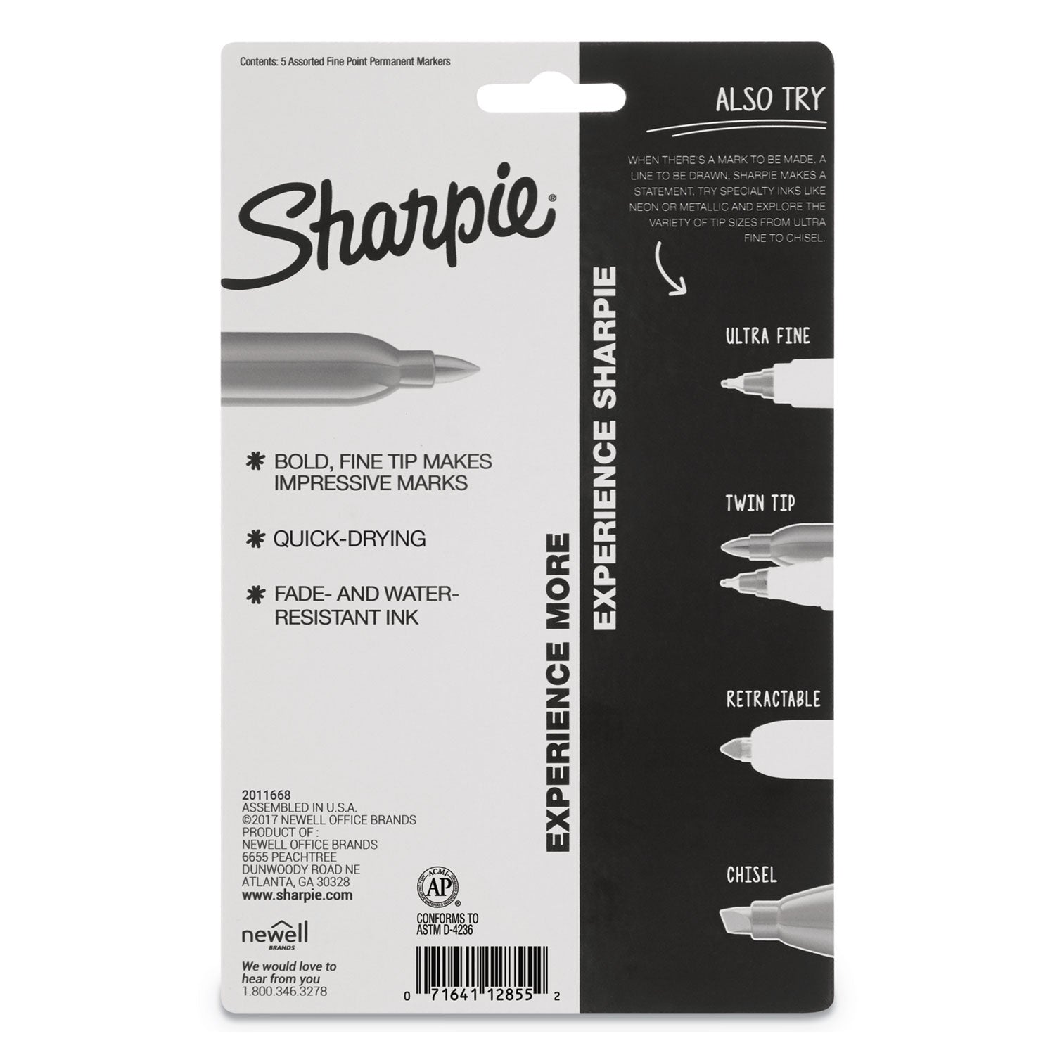 cosmic-color-permanent-markers-medium-bullet-tip-assorted-cosmic-colors-5-pack_san2010953 - 3