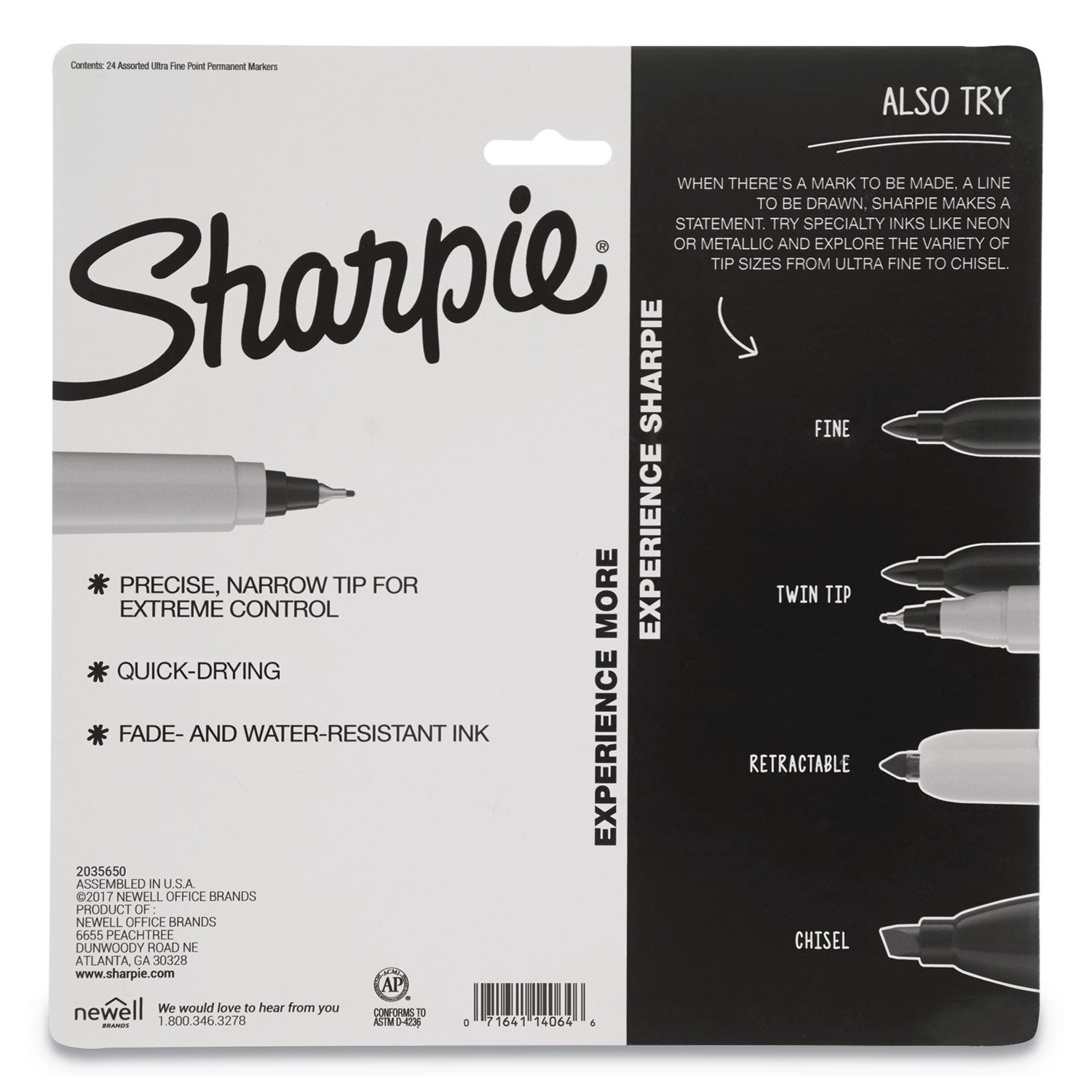 cosmic-color-permanent-markers-extra-fine-needle-tip-assorted-cosmic-colors-24-pack_san2033572 - 3