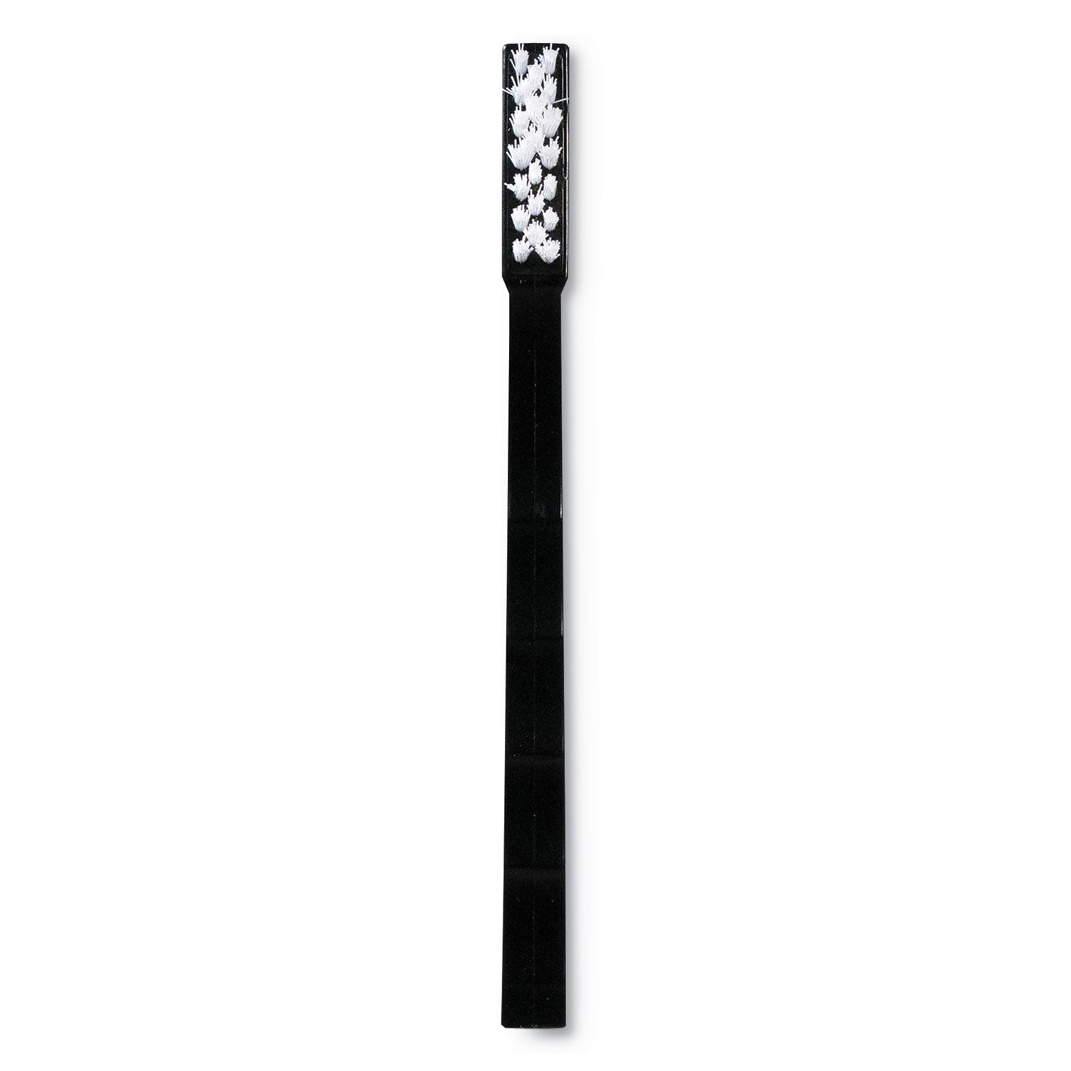 flo-pac-utility-toothbrush-style-maintenance-brush-white-nylon-bristles-725-brush-7-black-polypropylene-handle_cfs4067400dz - 2