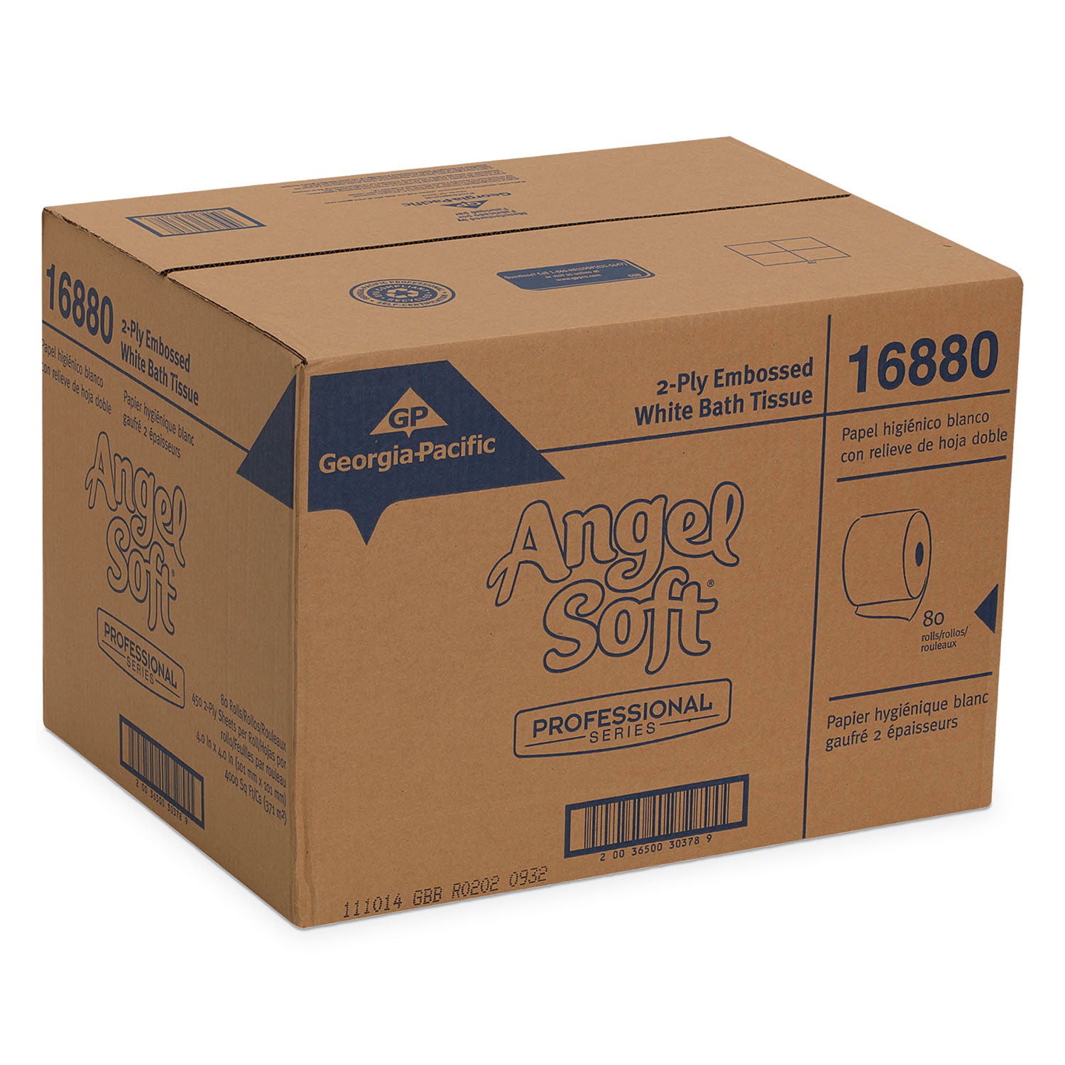 Angel Soft ps Premium Bathroom Tissue, Septic Safe, 2-Ply, White, 450 Sheets/Roll, 80 Rolls/Carton - 