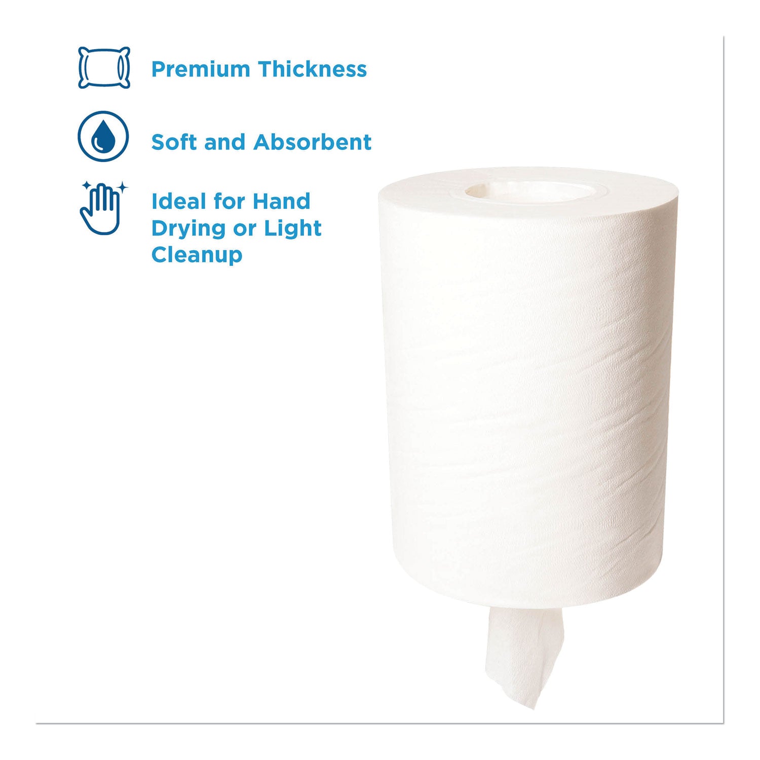 SofPull Premium Junior Capacity Towel, 1-Ply, 7.8 x 14.8, White, 225/Roll, 8 Rolls/Carton