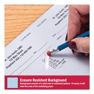Medical Security Papers, 24 lb Bond Weight, 8.5 x 11, Blue, 500/Ream