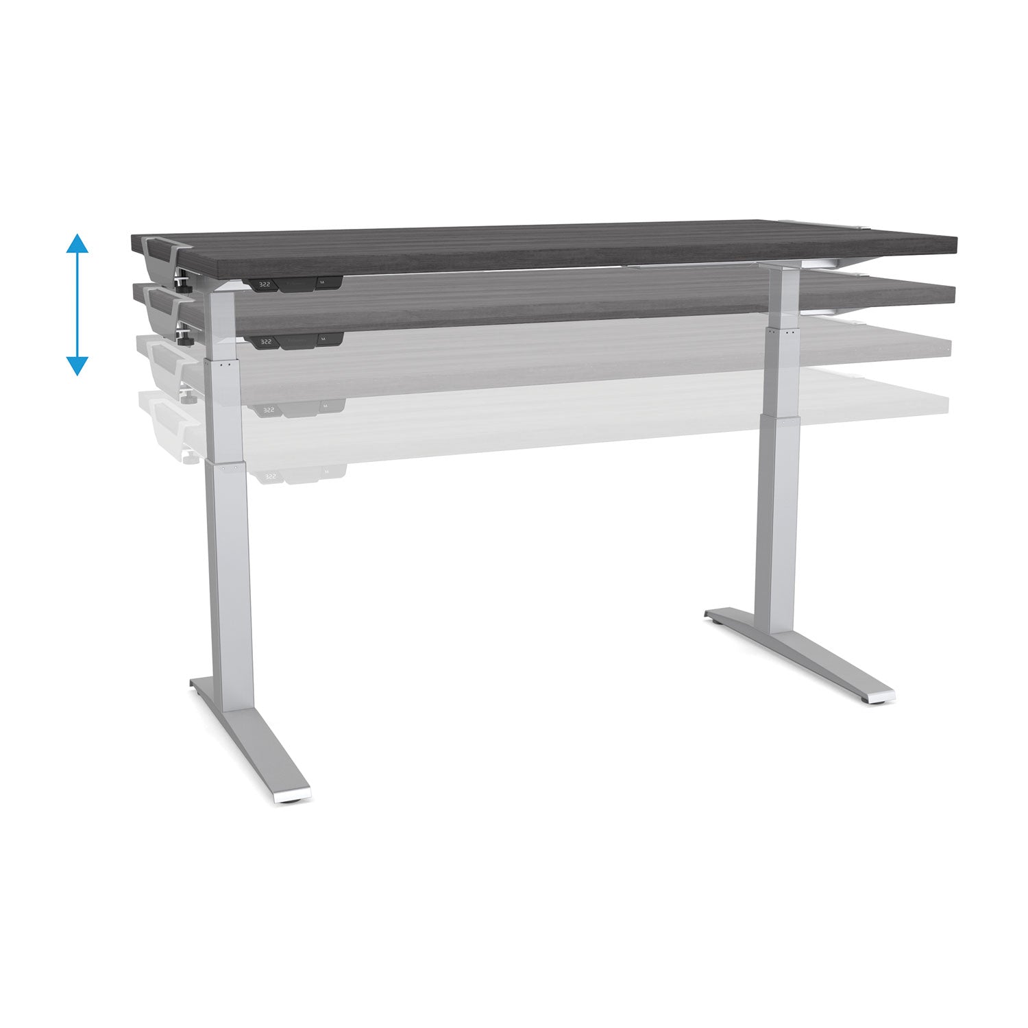 Levado Laminate Table Top, 72" x 30", Gray