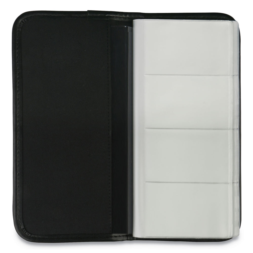 business-card-holder-holds-160-35-x-2-cards-475-x-1013-vinyl-black_unv26850 - 1