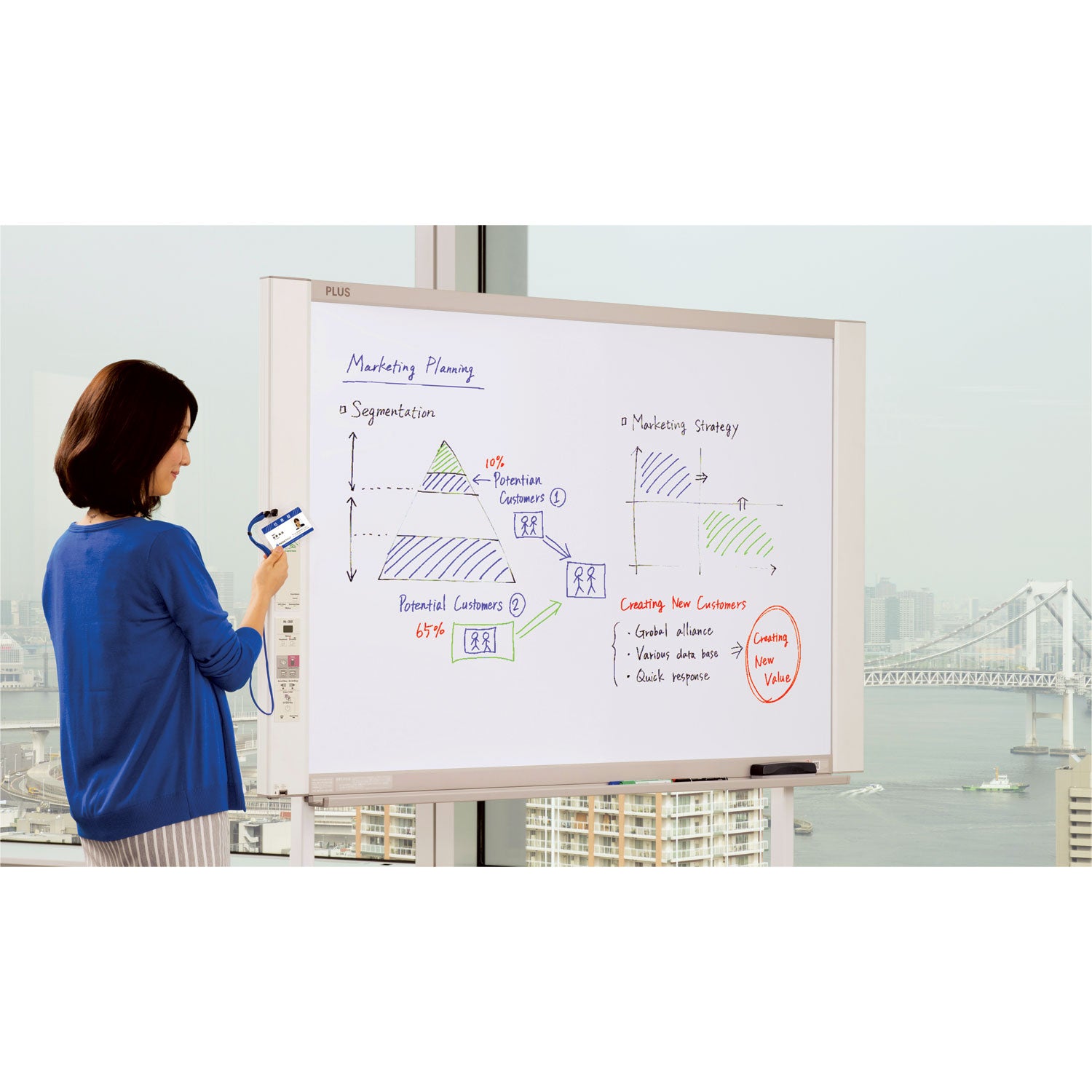 email-capable-copyboard-583-x-394-light-gray-plastic-metal-frame_plsn324 - 1
