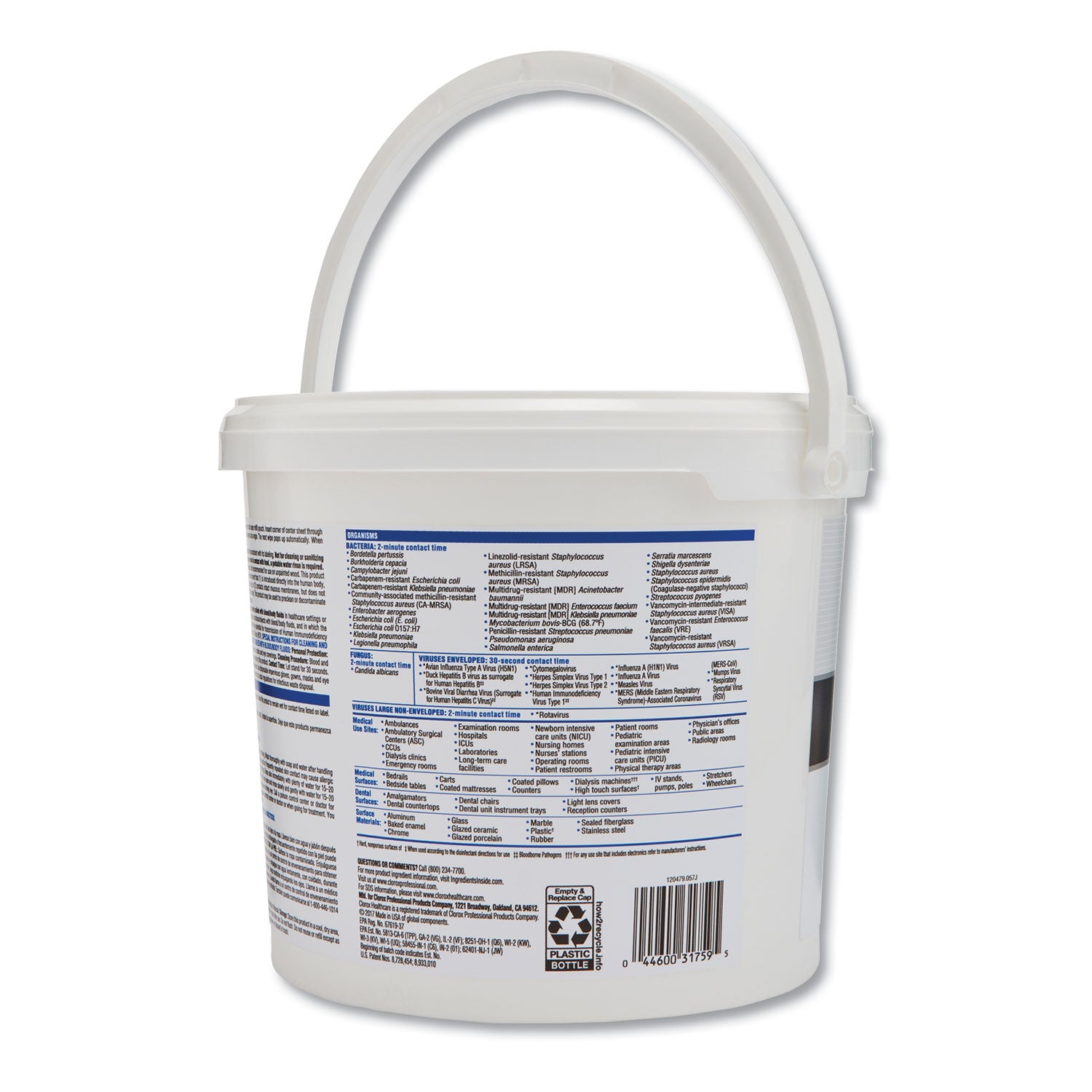 versasure-cleaner-disinfectant-wipes-1-ply-12-x-12-fragranced-white-110-bucket_clo31759ea - 3