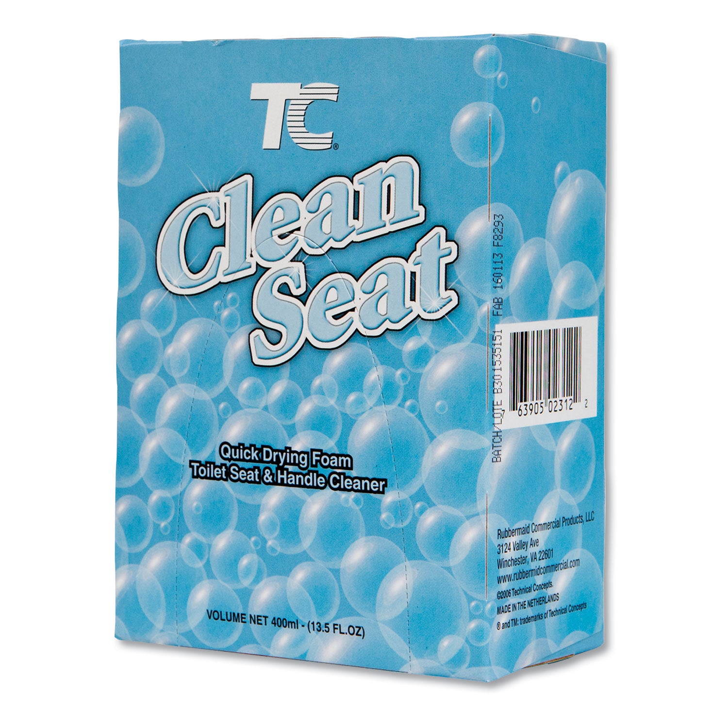 tc-clean-seat-foaming-refill-unscented-400ml-box-12-carton_rcp402312 - 1