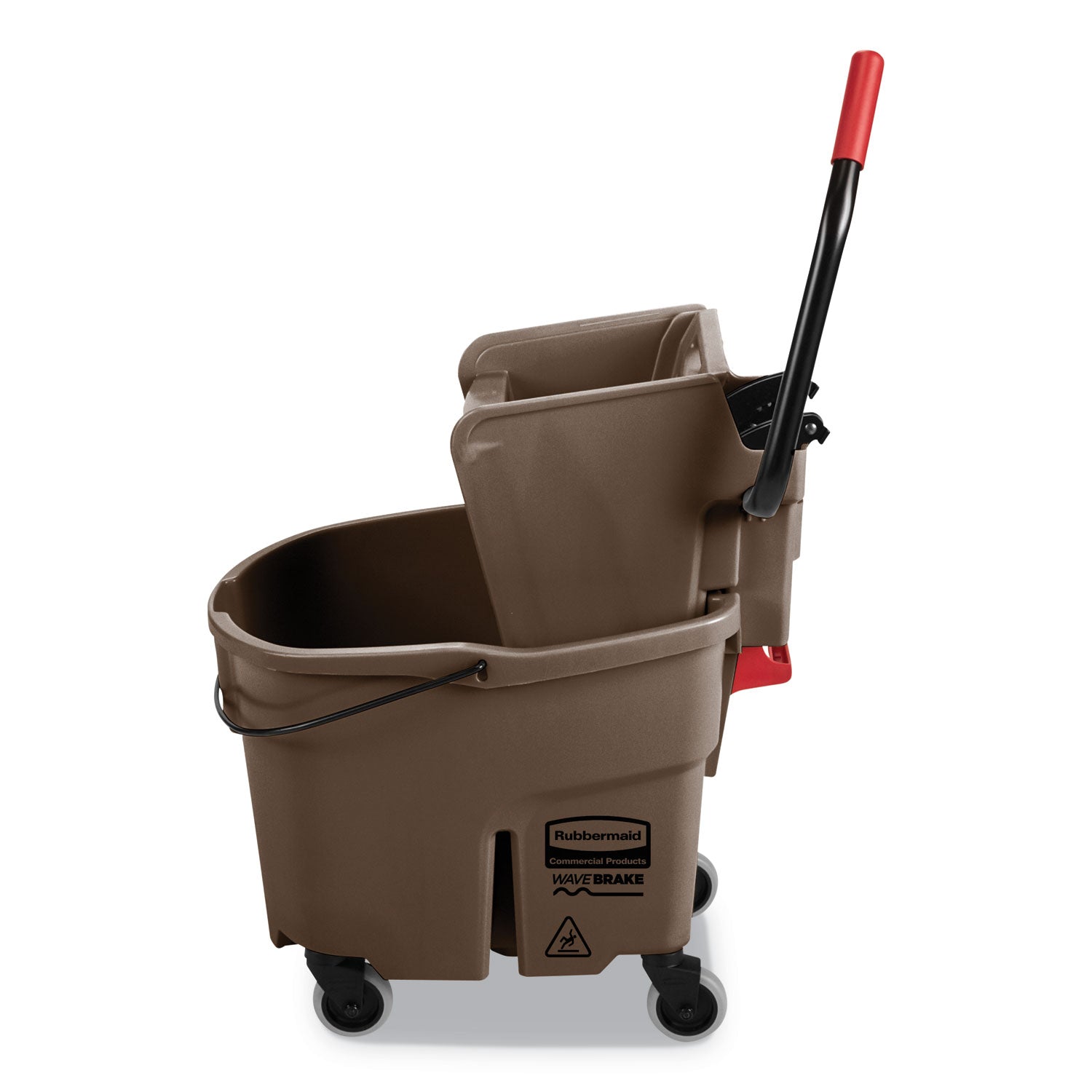 Rubbermaid Commercial - Wavebrake 35-Quart Bucket/Wringer Combinations, Brown, Sold as 1 EA