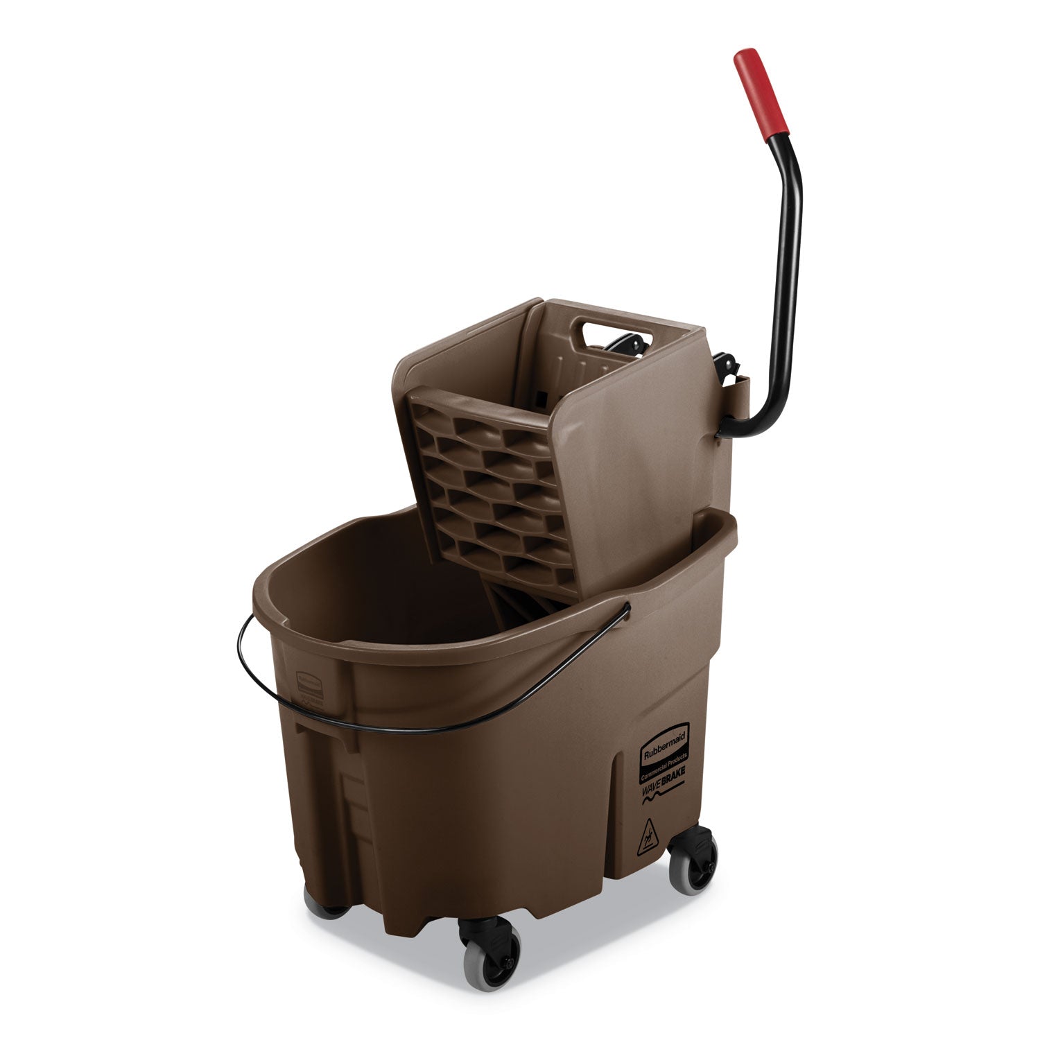 Rubbermaid Commercial - Wavebrake 35-Quart Bucket/Wringer Combinations, Brown, Sold as 1 EA